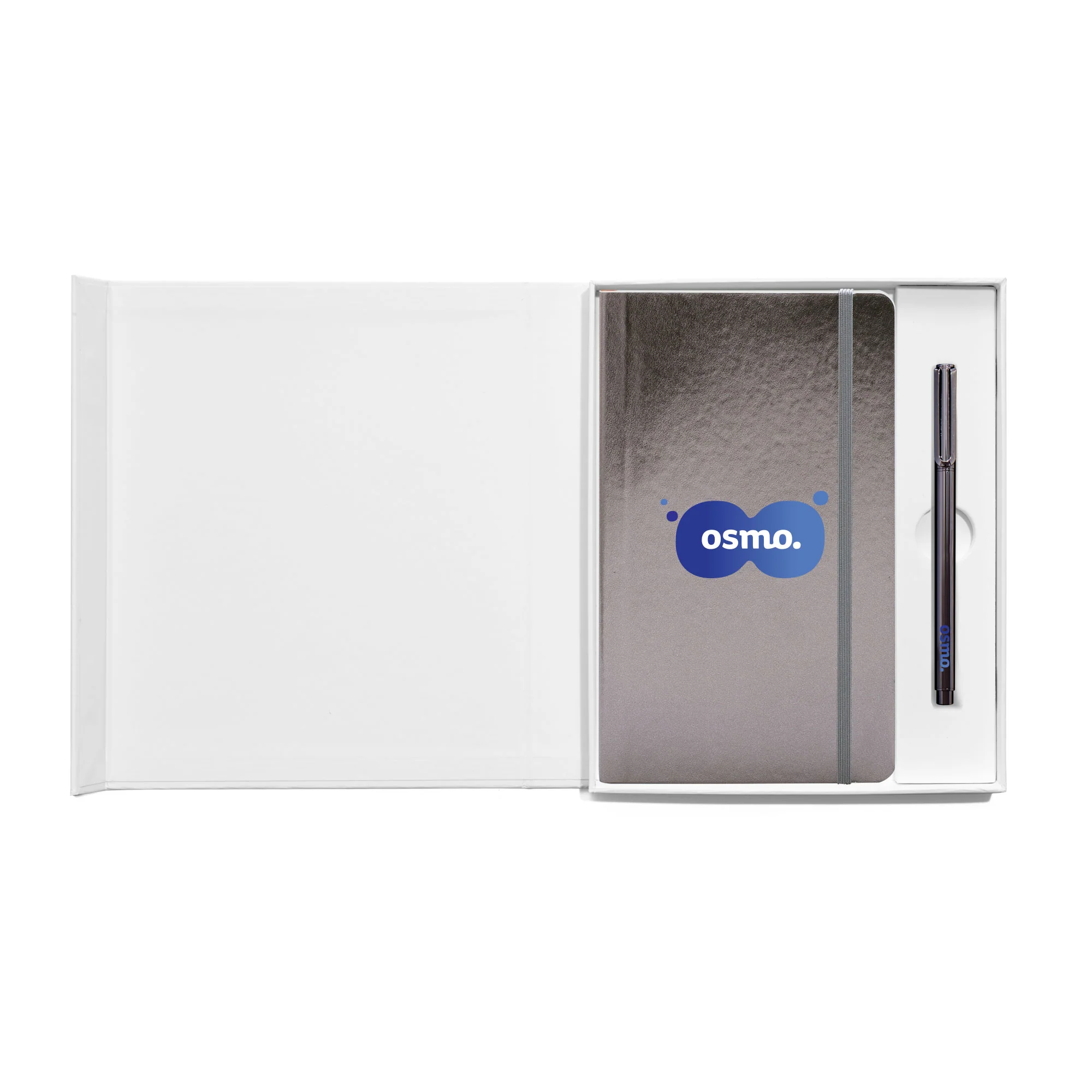 Custom Soft or Hard Cover Gift Box Set, Metal Pen
