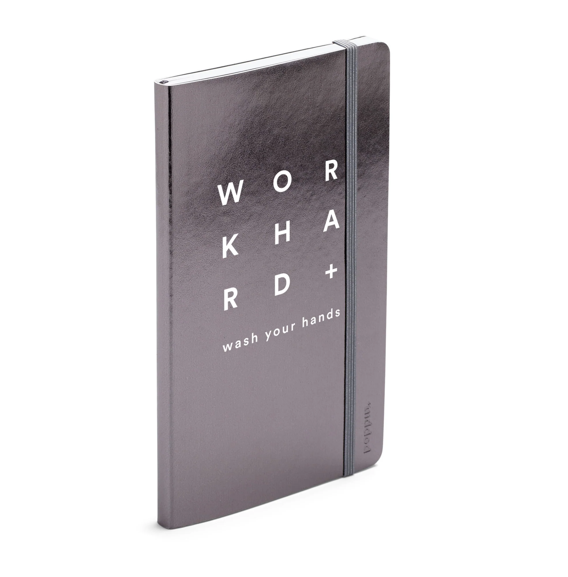 Gunmetal Work Hard Medium Soft Cover Notebook