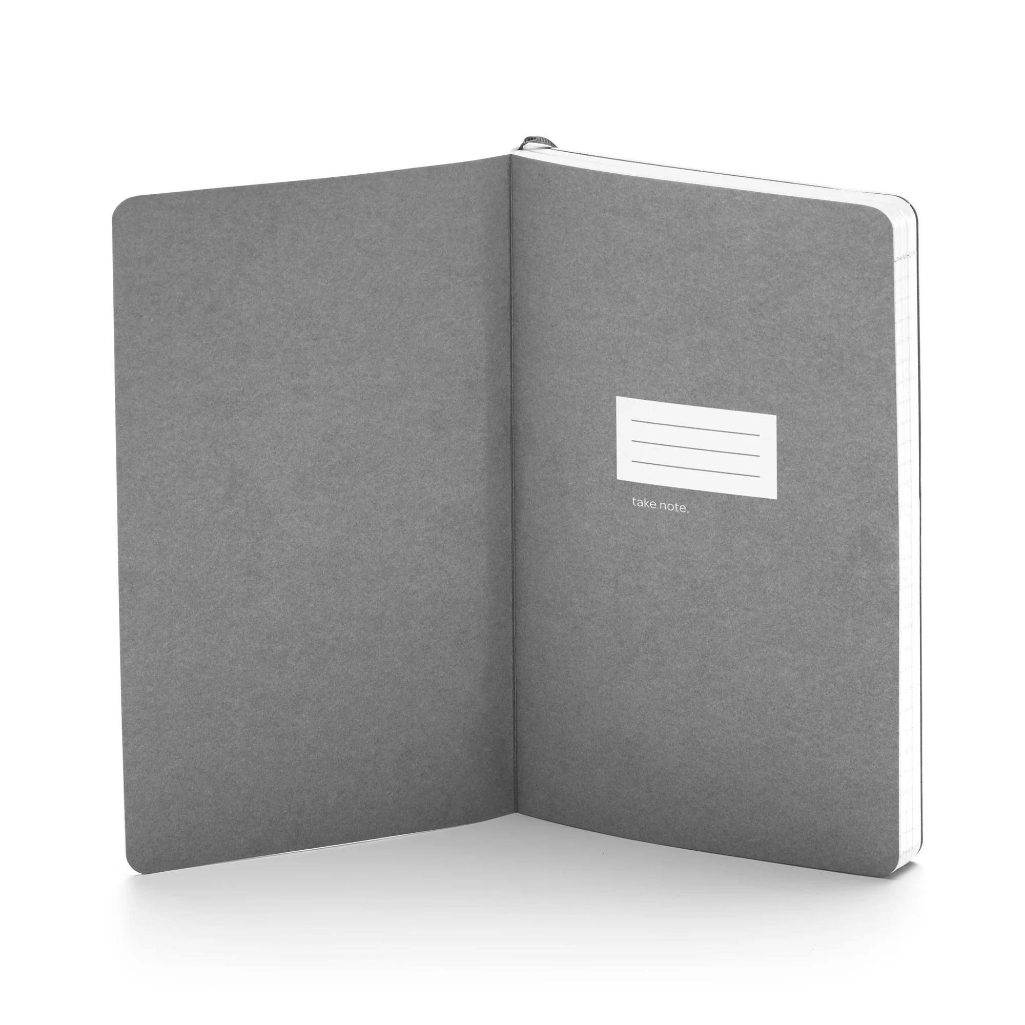 Gunmetal Work Hard Medium Soft Cover Notebook 3 Gunmetal Work Hard Medium Soft Cover Notebook