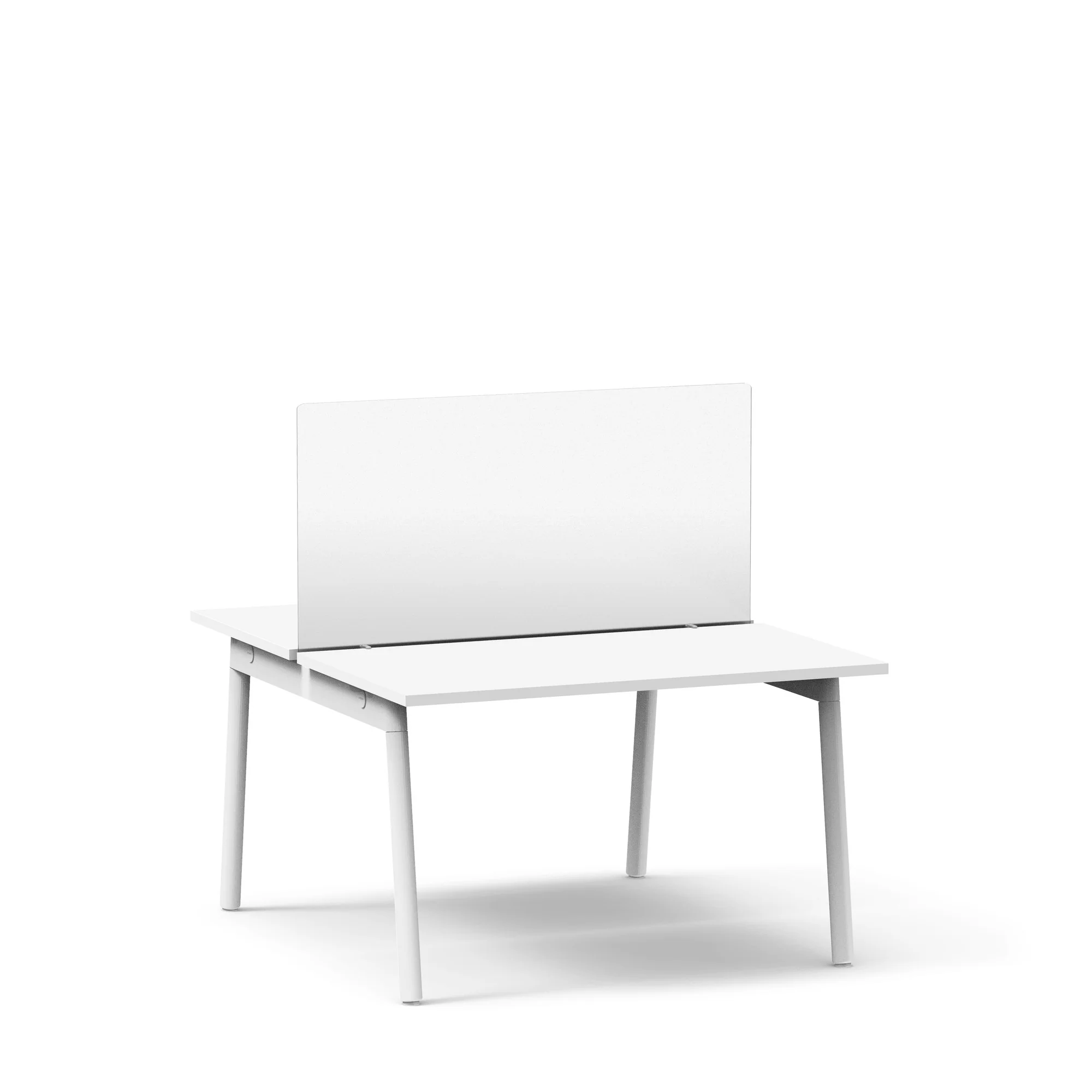 Tall Frost White Privacy Panel, Face-to-Face 2 Tall Frost White Privacy Panel, Face-to-Face