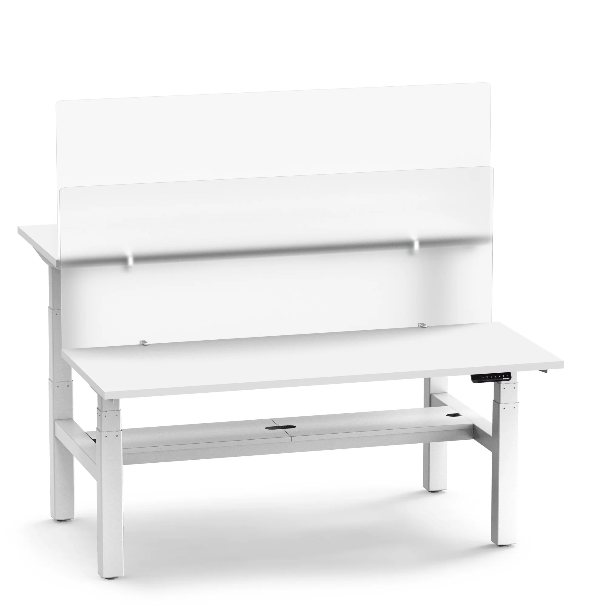Tall Frost White Privacy Panel, Face-to-Face 6 Tall Frost White Privacy Panel, Face-to-Face