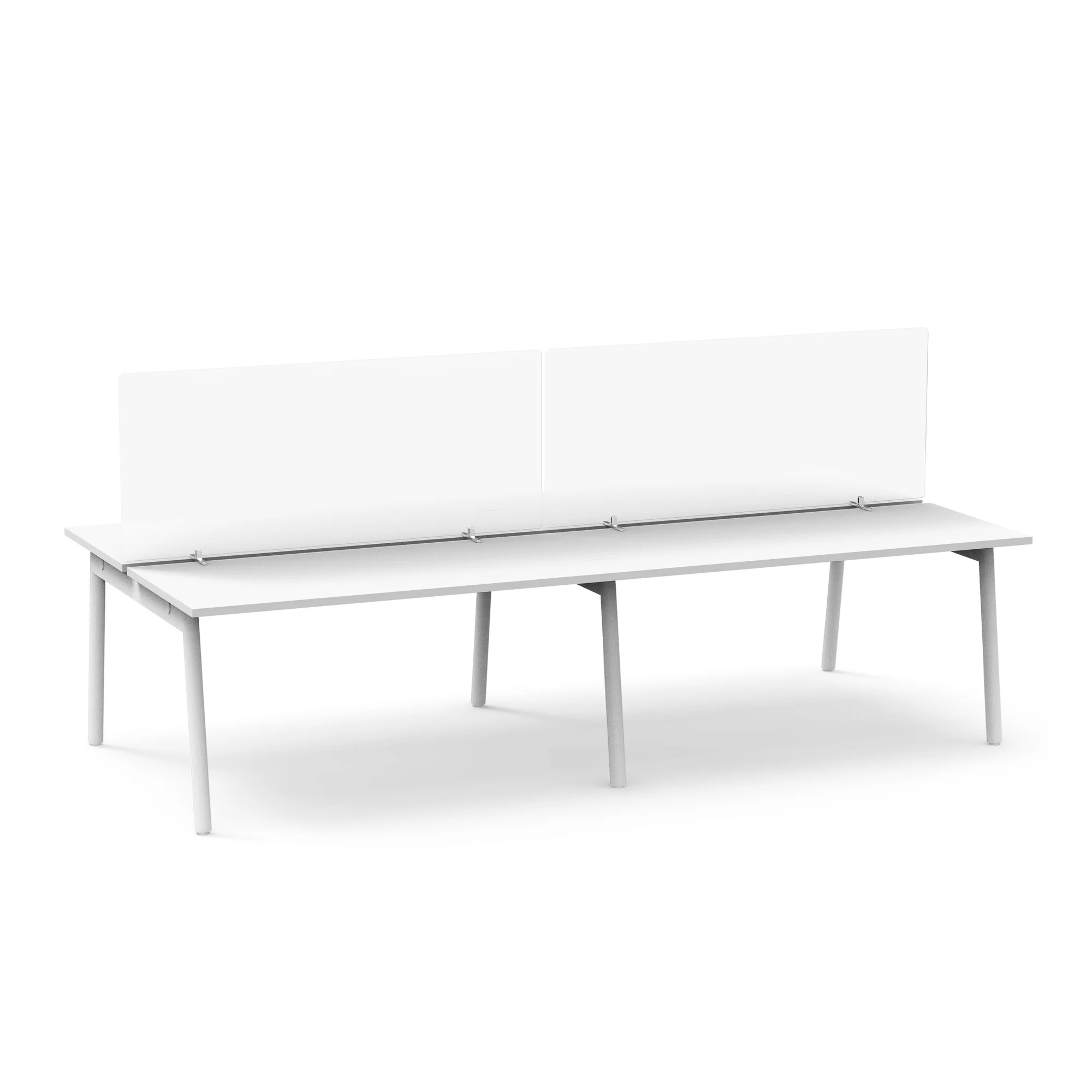 Tall Frost White Privacy Panel, Footed 10 Tall Frost White Privacy Panel, Footed