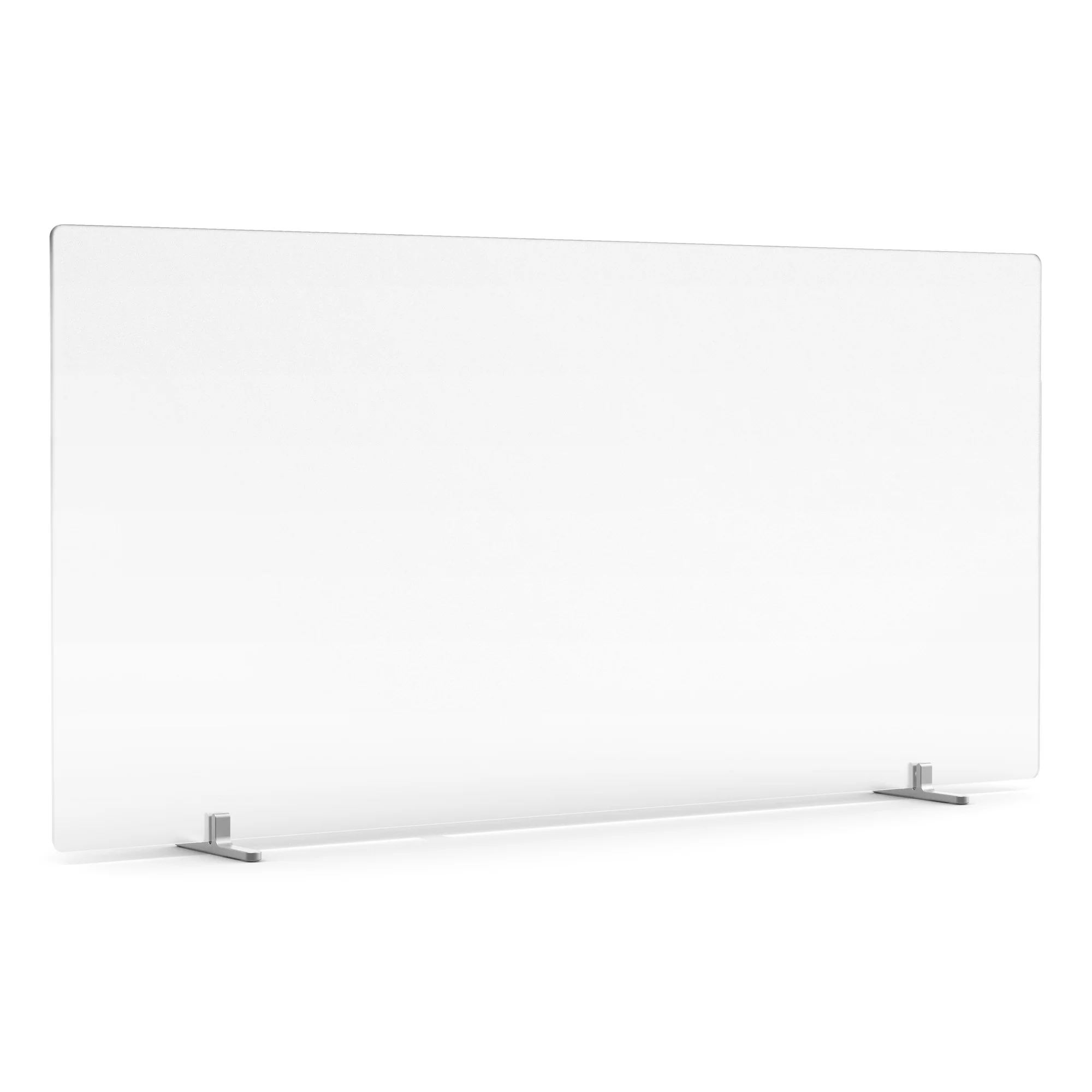 Tall Frost White Privacy Panel, Footed 4 Tall Frost White Privacy Panel, Footed