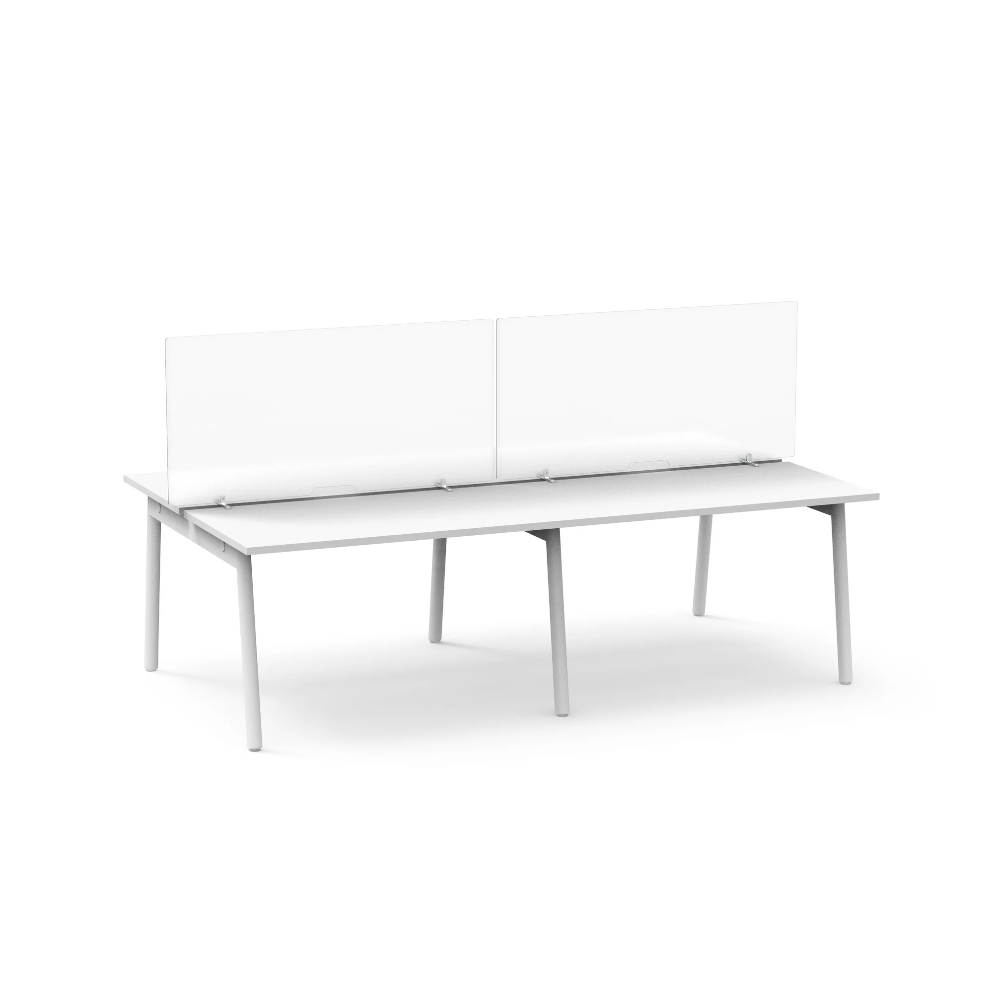 Tall Frost White Privacy Panel, Footed 6 Tall Frost White Privacy Panel, Footed