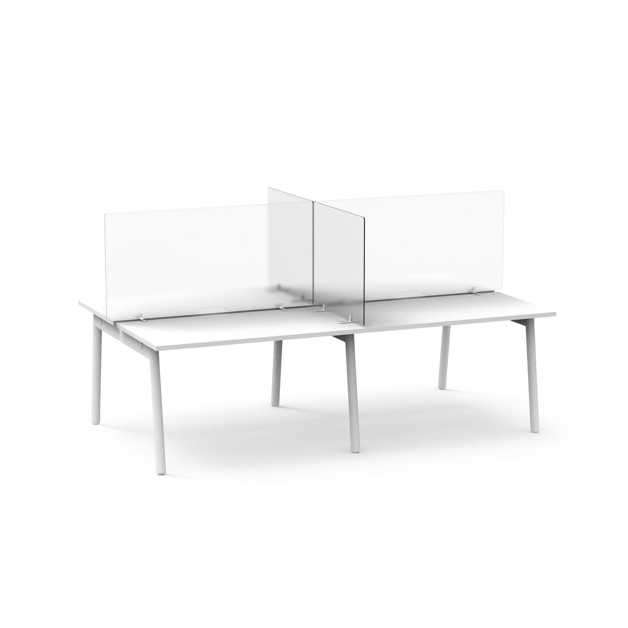 Tall Frost White Privacy Panel, Footed 7 Tall Frost White Privacy Panel, Footed