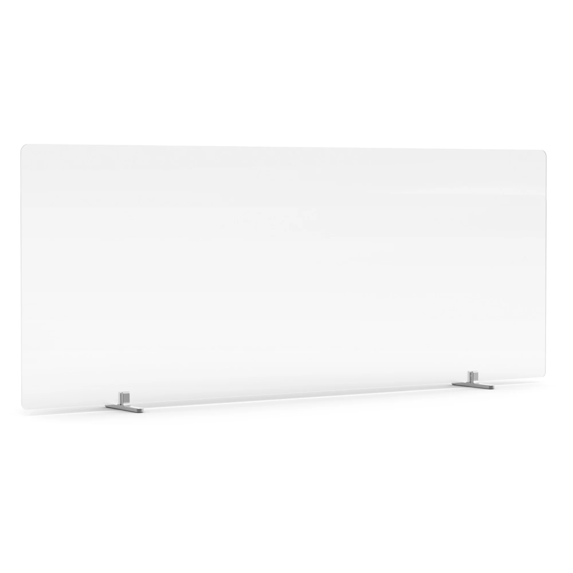 Tall Frost White Privacy Panel, Footed 8 Tall Frost White Privacy Panel, Footed