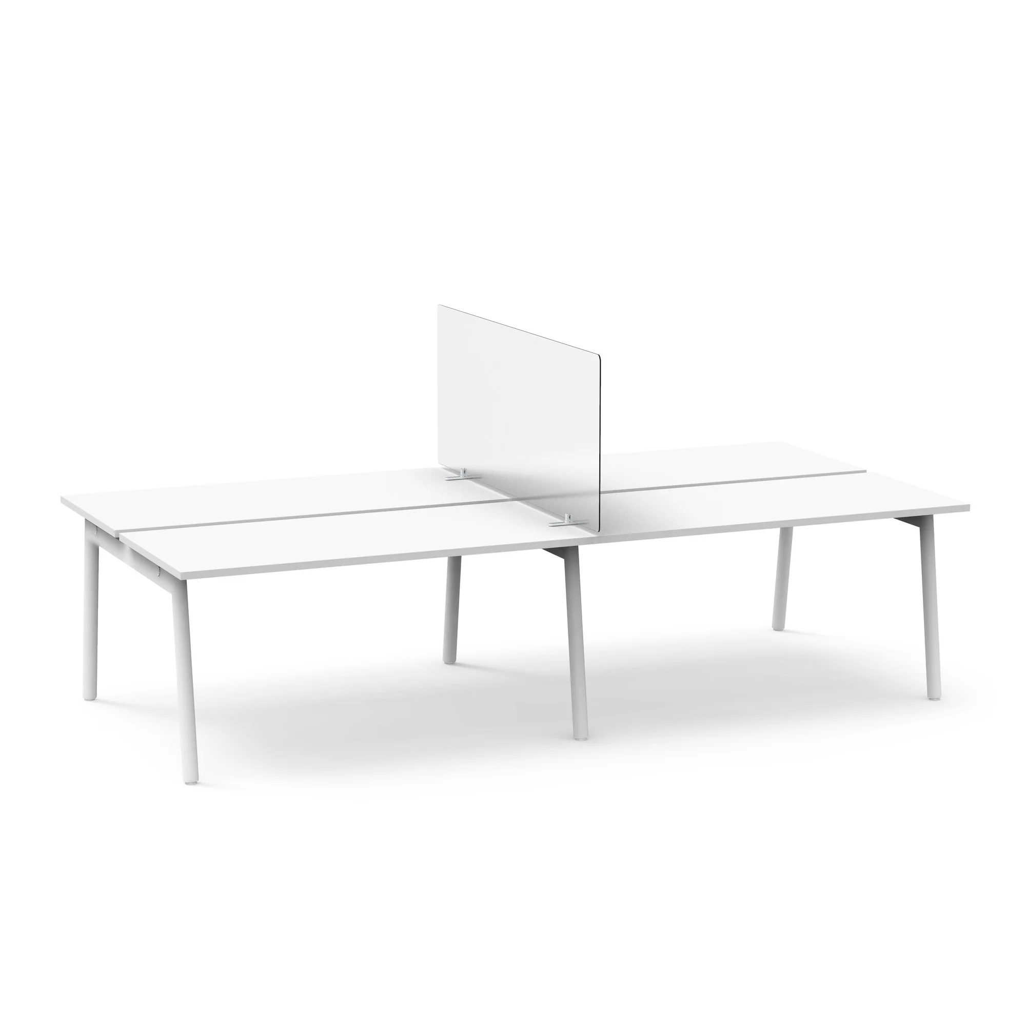 Tall Frost White Privacy Panel, Footed 9 Tall Frost White Privacy Panel, Footed