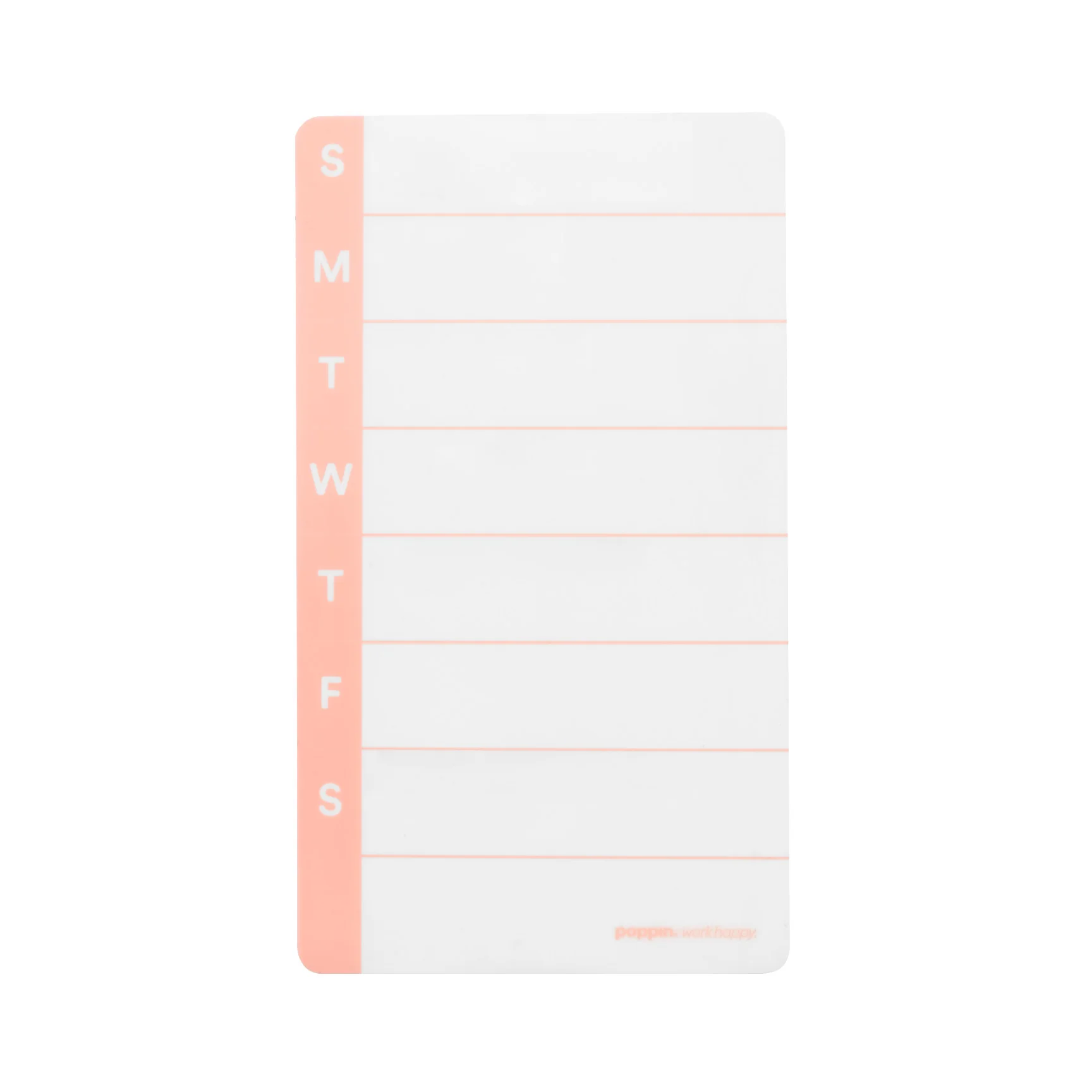 Blush Peel + Stick Weekly Planner