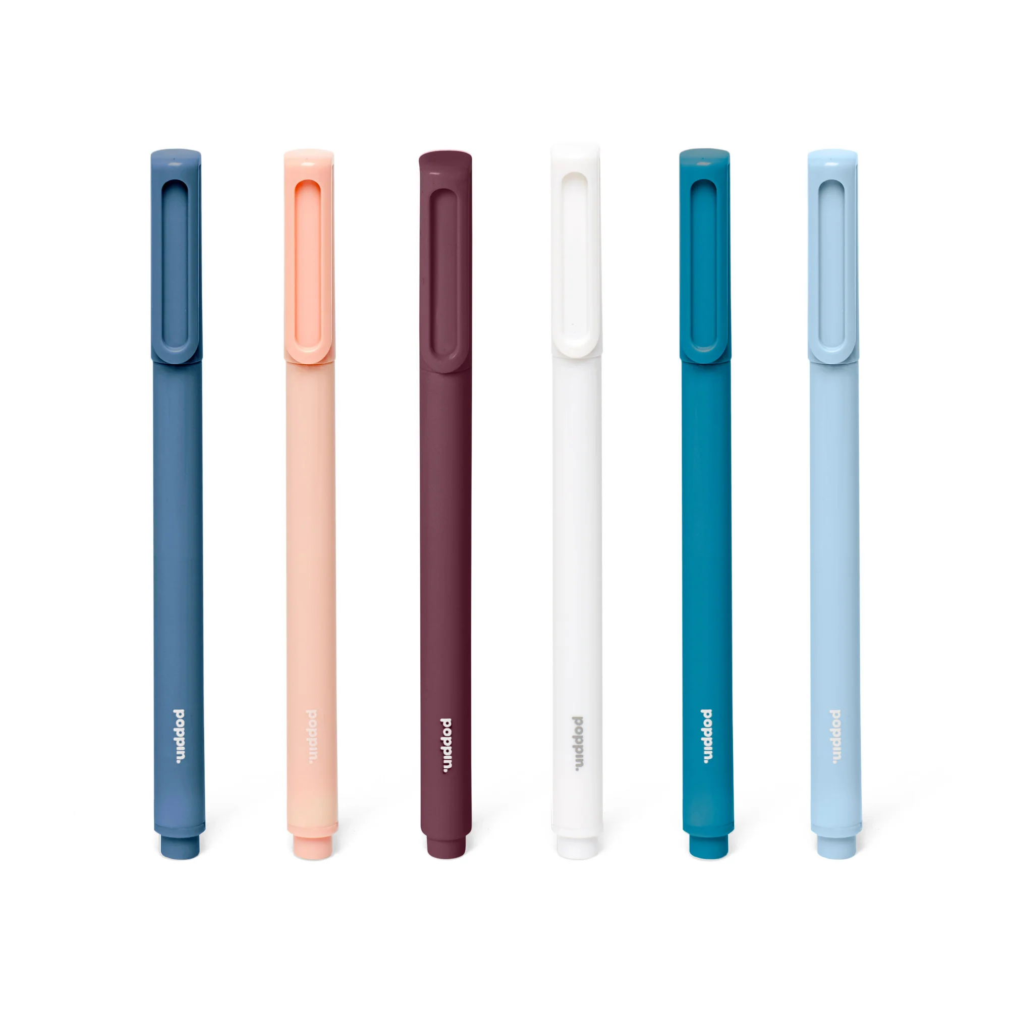Contemporary Assorted Signature Ballpoint Pens, Set of 6