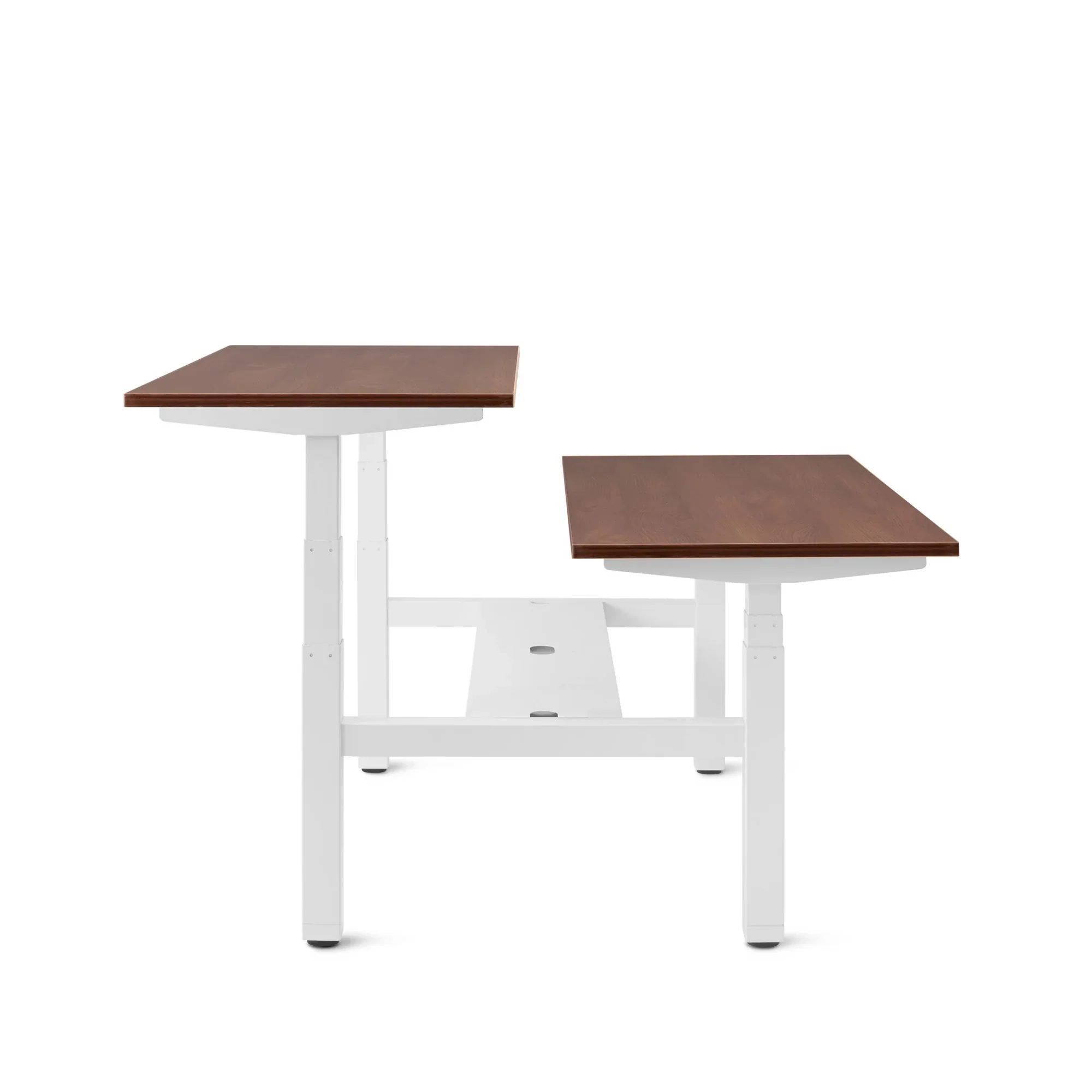 Series L 3S Adjustable Height Double Desk for 2