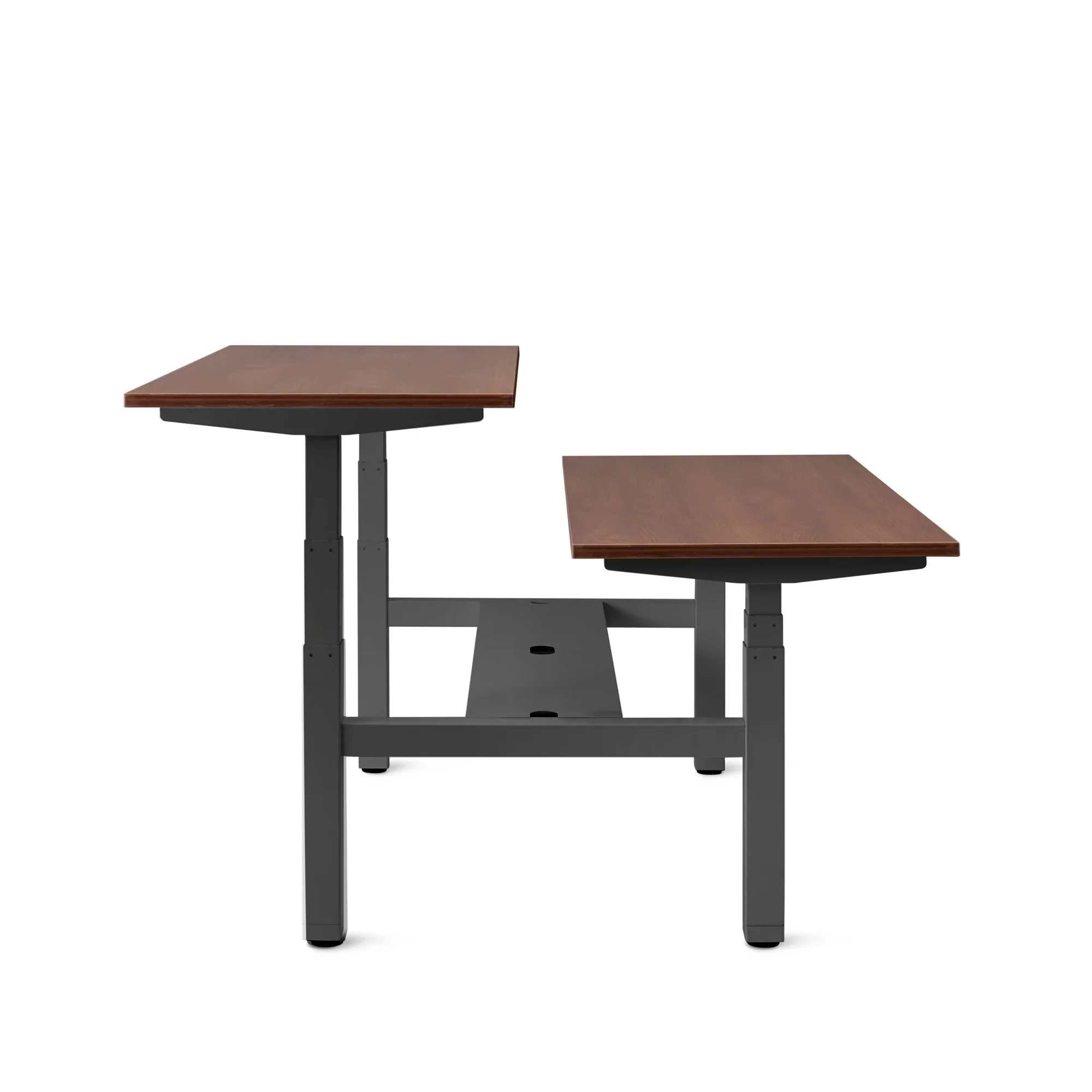 Series L 3S Adjustable Height Double Desk for 2
