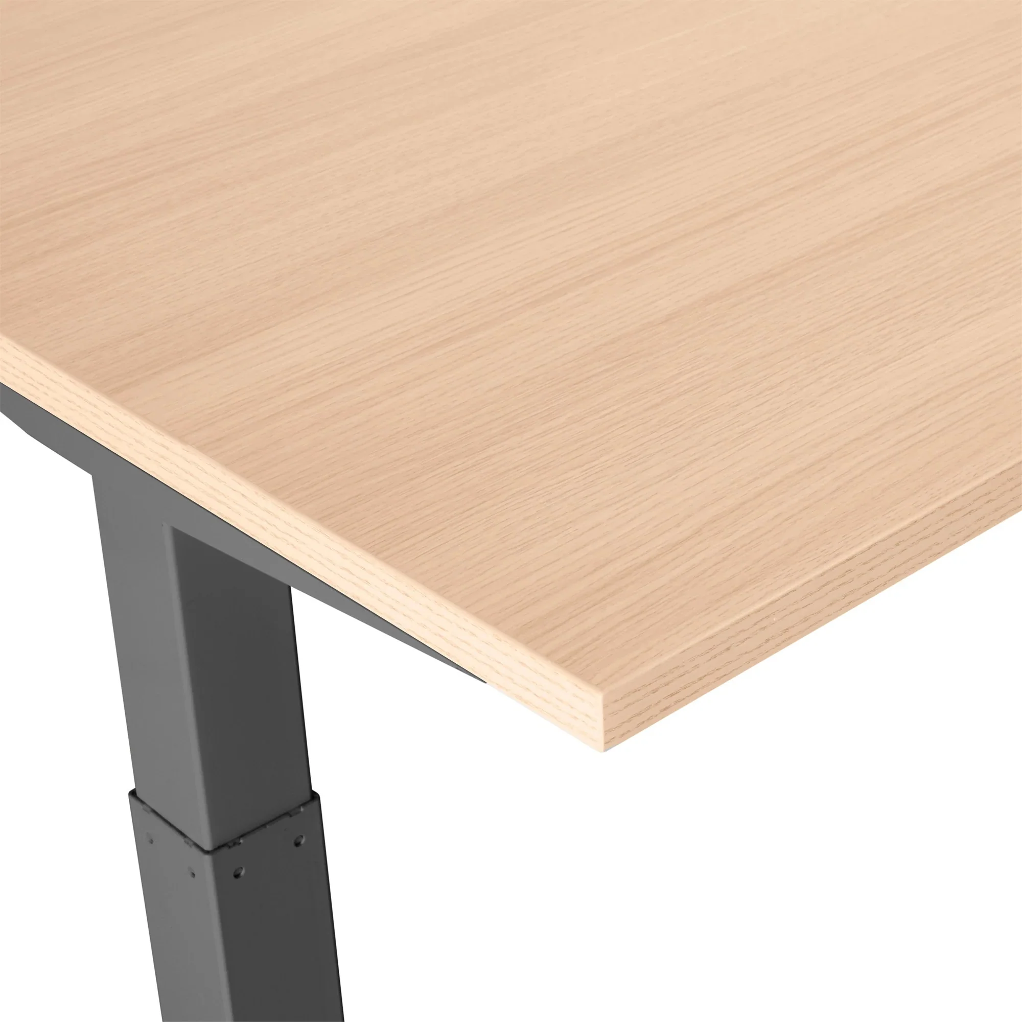 Series L 3S Adjustable Height Double Desk for 2