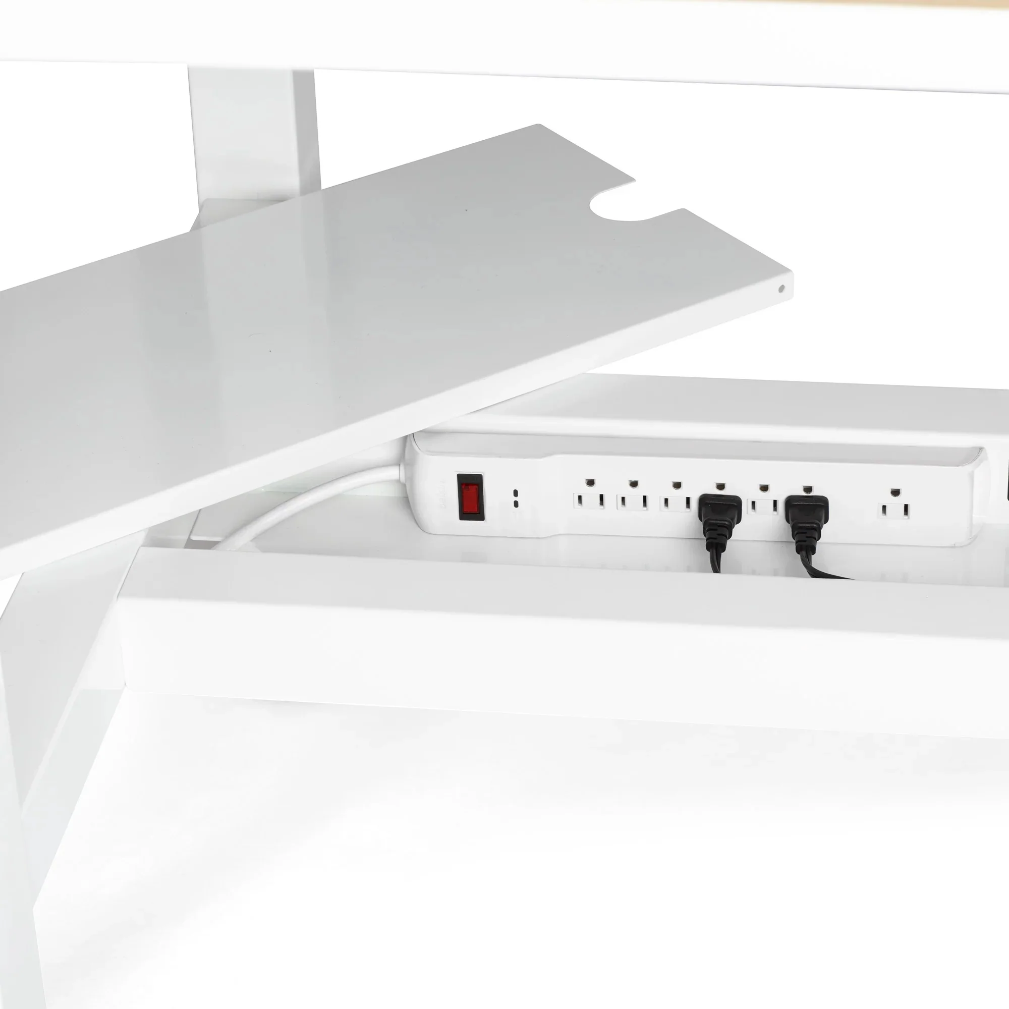 Series L 3S Adjustable Height Double Desk for 2