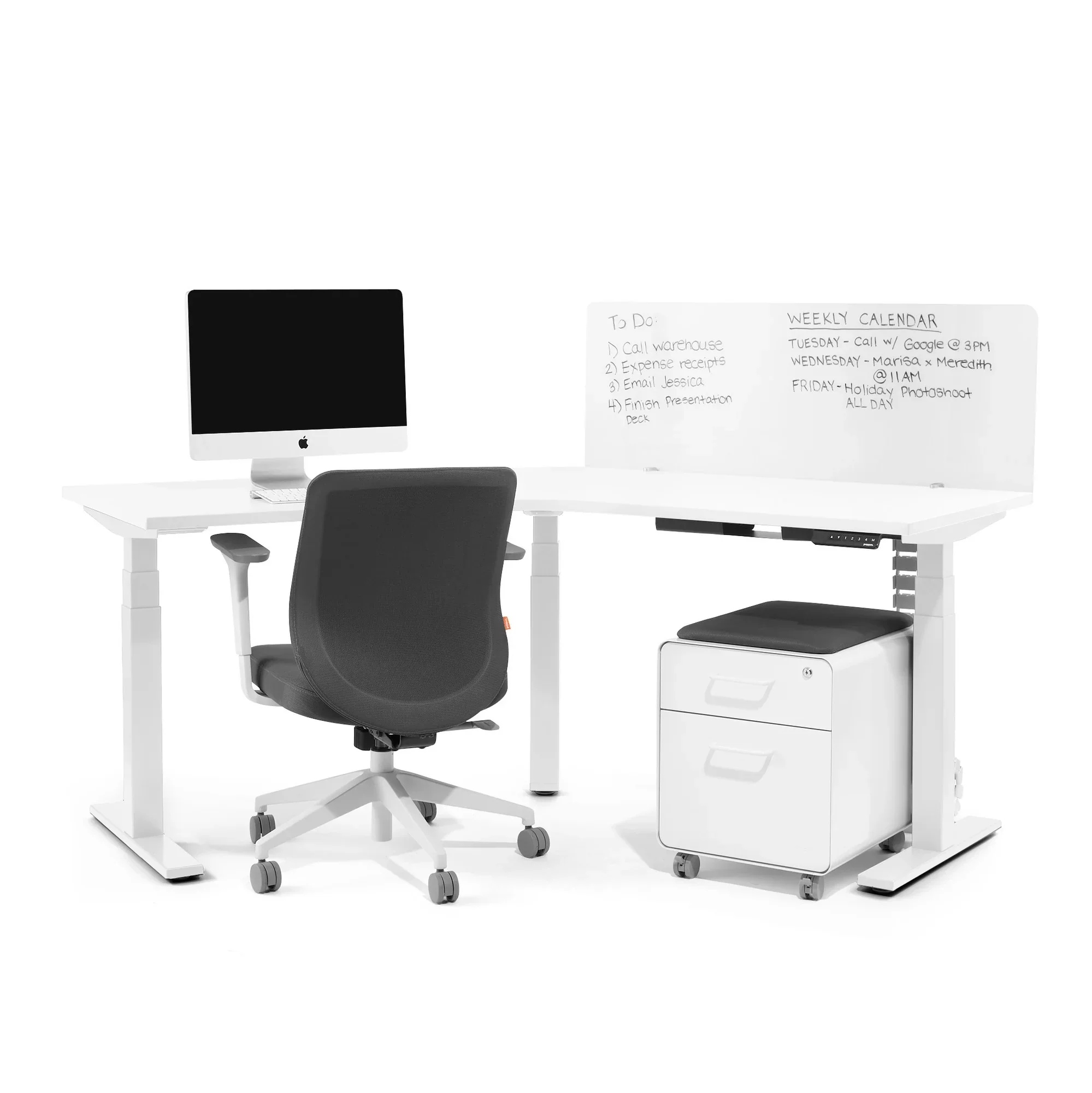 Series L 3S Height Adjustable 120 Degree Desk