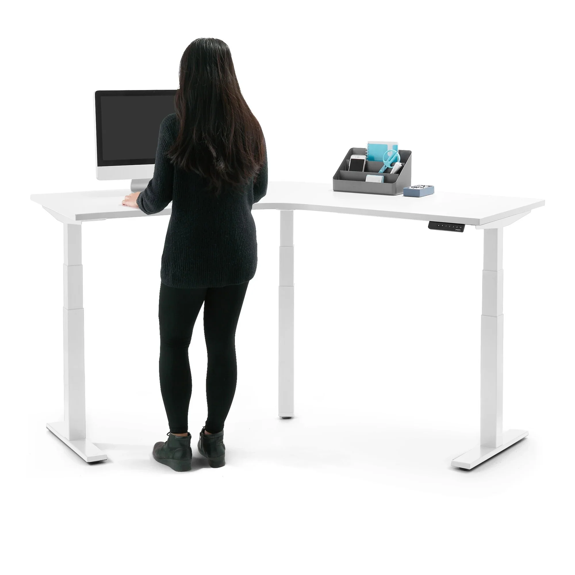 Series L 3S Height Adjustable 120 Degree Desk