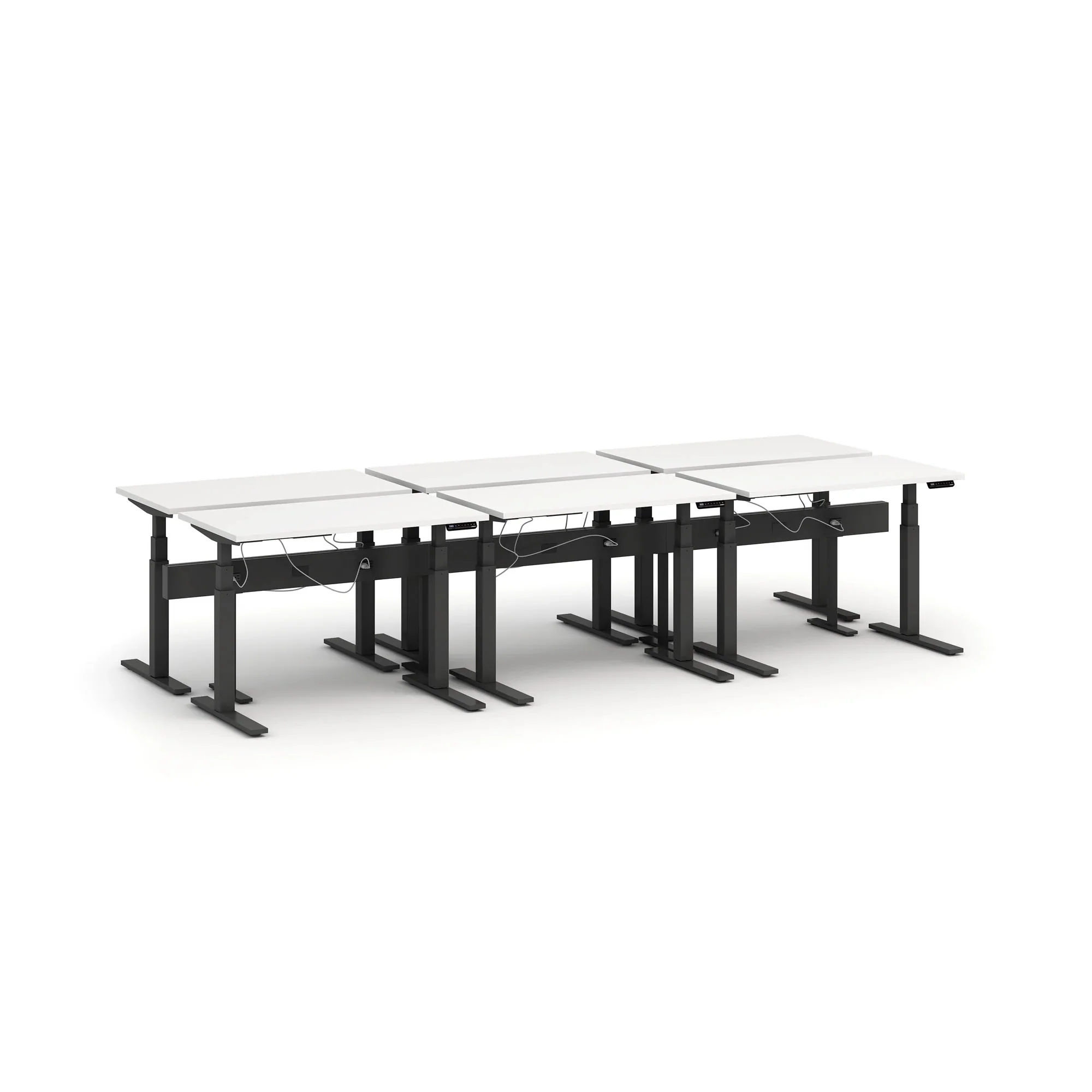Series L 3S Desk for 6 + Boom Power Rail 17 Series L 3S Desk for 6 + Boom Power Rail