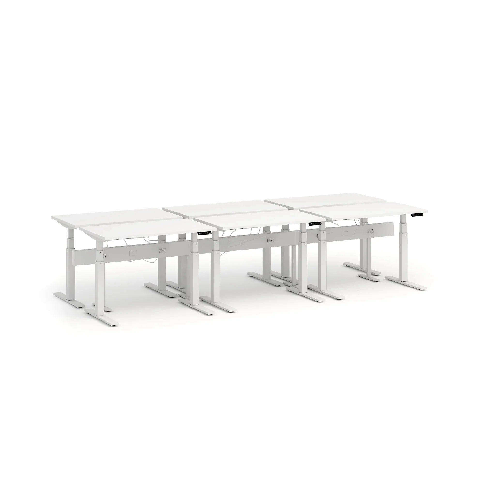 Series L 3S Desk for 6 + Boom Power Rail 2 Series L 3S Desk for 6 + Boom Power Rail