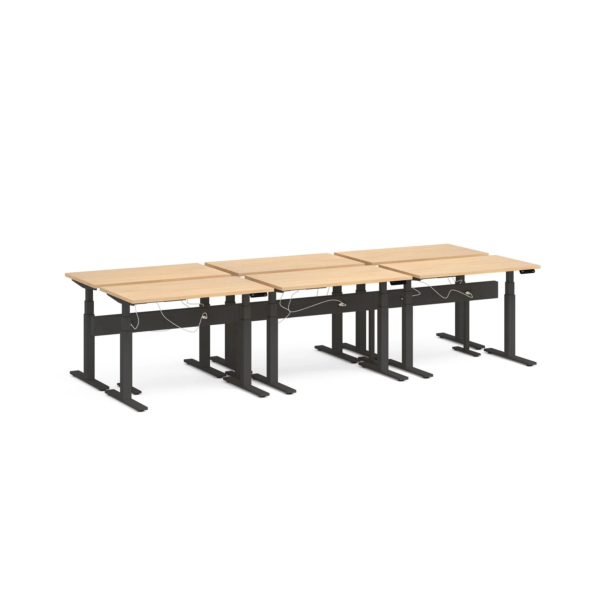 Series L 3S Desk for 6 + Boom Power Rail 22 Series L 3S Desk for 6 + Boom Power Rail