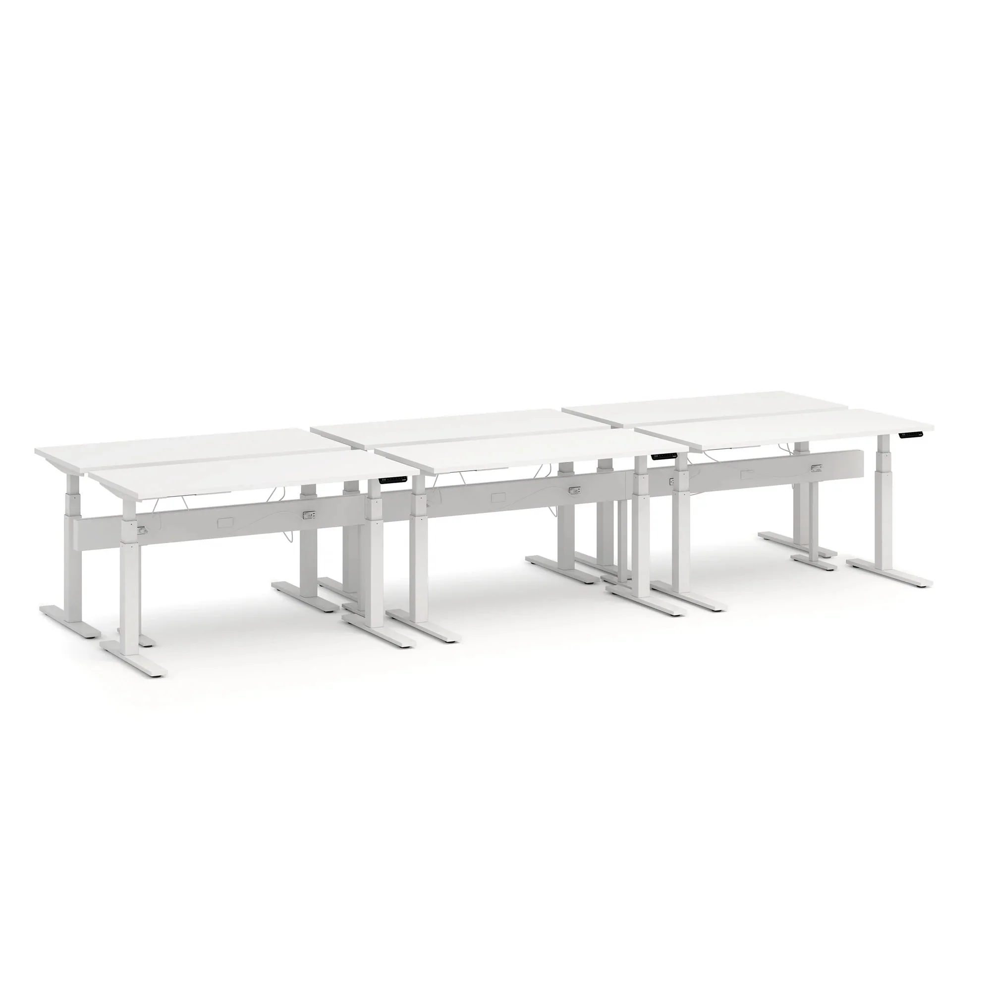 Series L 3S Desk for 6 + Boom Power Rail 32 Series L 3S Desk for 6 + Boom Power Rail