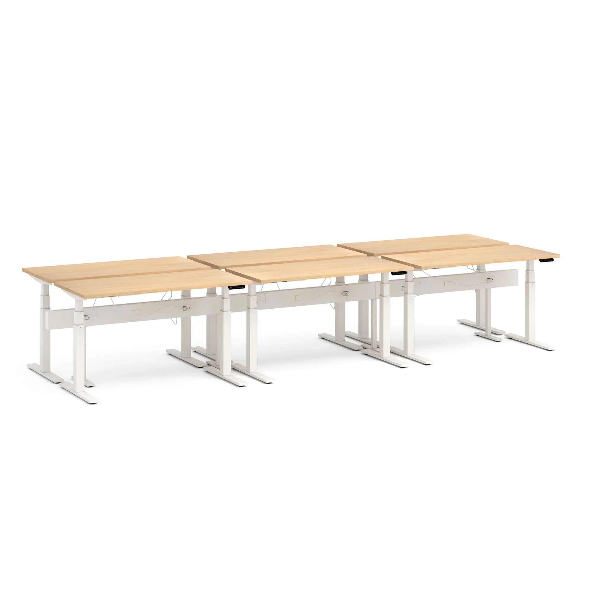 Series L 3S Desk for 6 + Boom Power Rail 37 Series L 3S Desk for 6 + Boom Power Rail