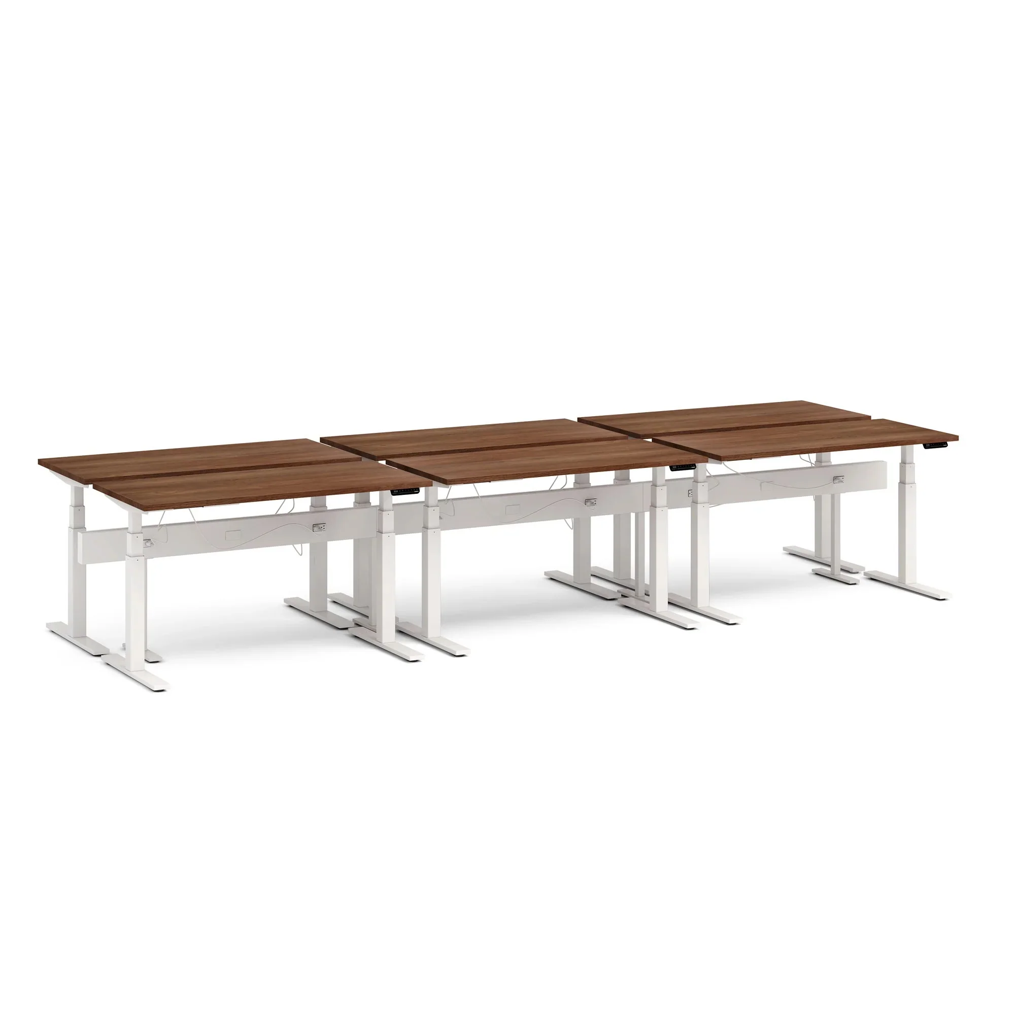 Series L 3S Desk for 6 + Boom Power Rail 42 Series L 3S Desk for 6 + Boom Power Rail