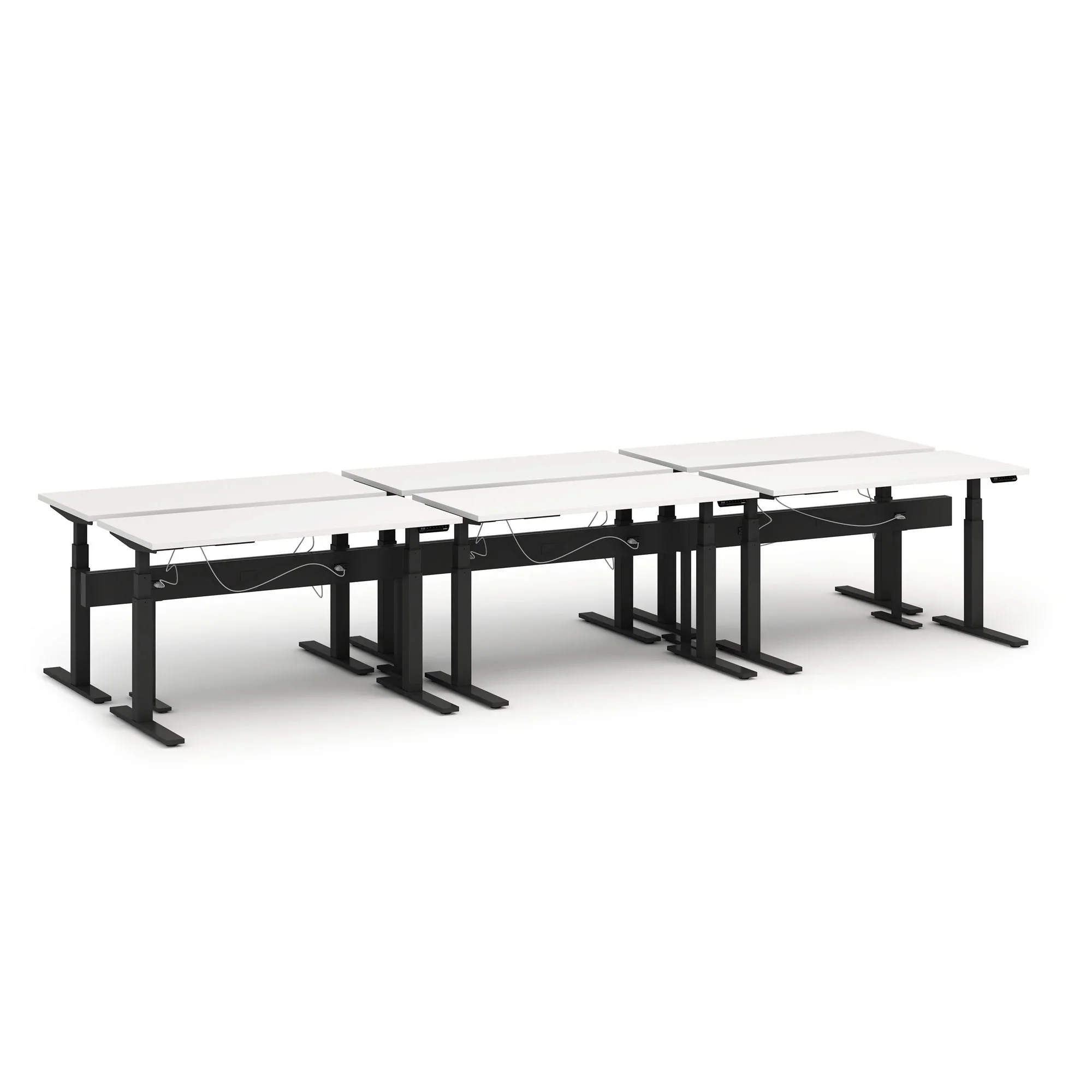 Series L 3S Desk for 6 + Boom Power Rail 47 Series L 3S Desk for 6 + Boom Power Rail