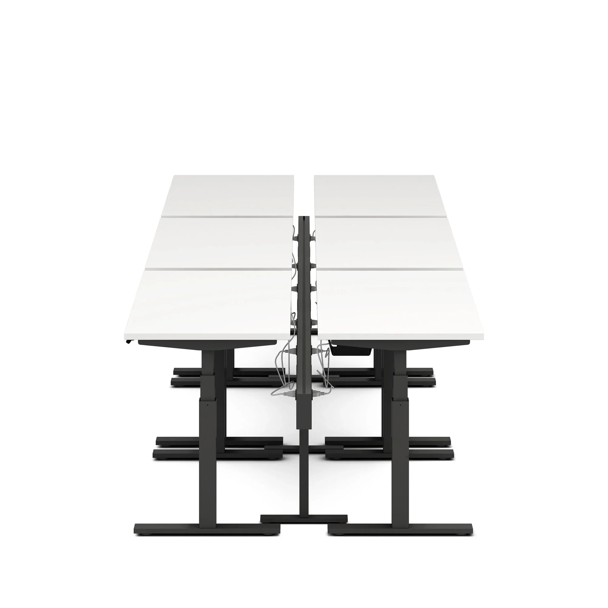 Series L 3S Desk for 6 + Boom Power Rail 48 Series L 3S Desk for 6 + Boom Power Rail