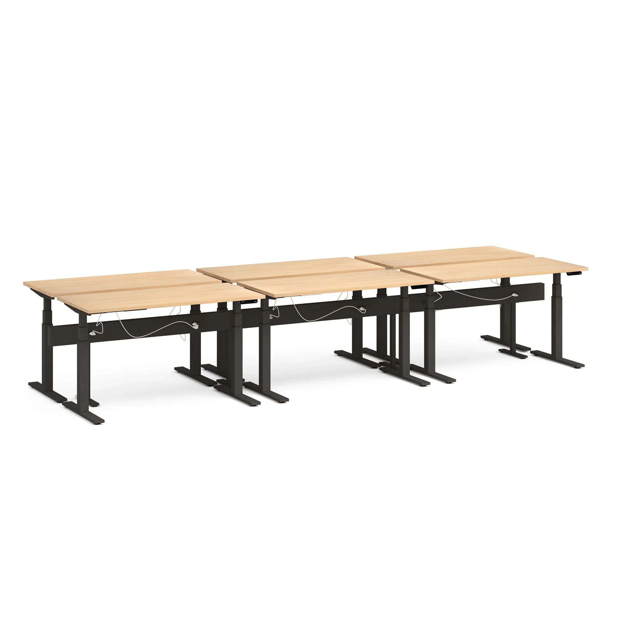 Series L 3S Desk for 6 + Boom Power Rail 52 Series L 3S Desk for 6 + Boom Power Rail