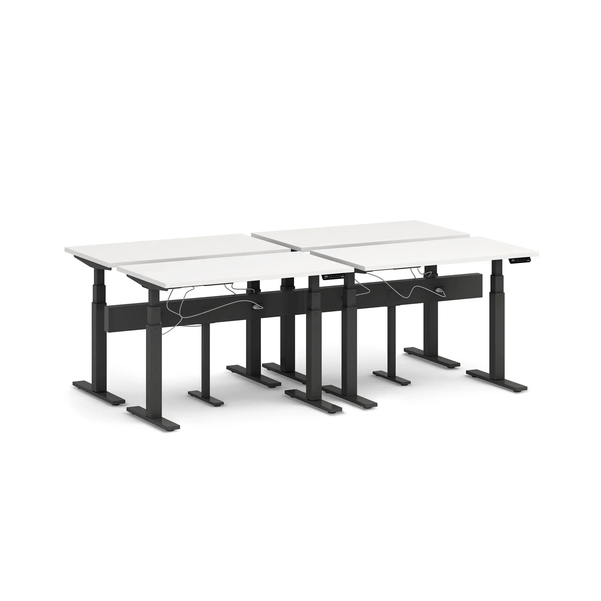 Series L 3S Desk for 4 + Boom Power Rail 17 Series L 3S Desk for 4 + Boom Power Rail