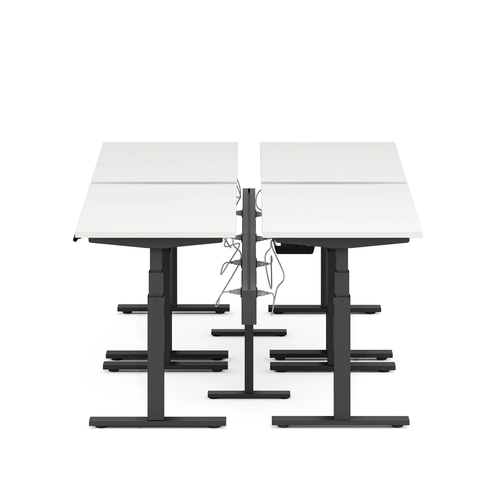 Series L 3S Desk for 4 + Boom Power Rail 18 Series L 3S Desk for 4 + Boom Power Rail