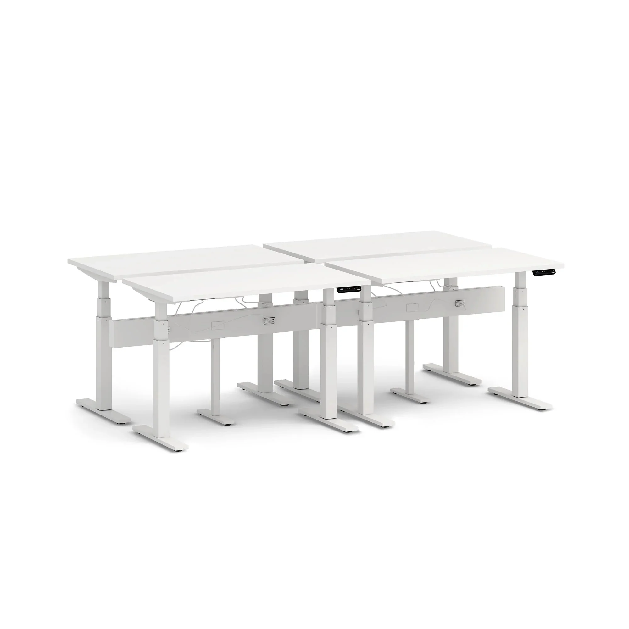 Series L 3S Desk for 4 + Boom Power Rail 2 Series L 3S Desk for 4 + Boom Power Rail