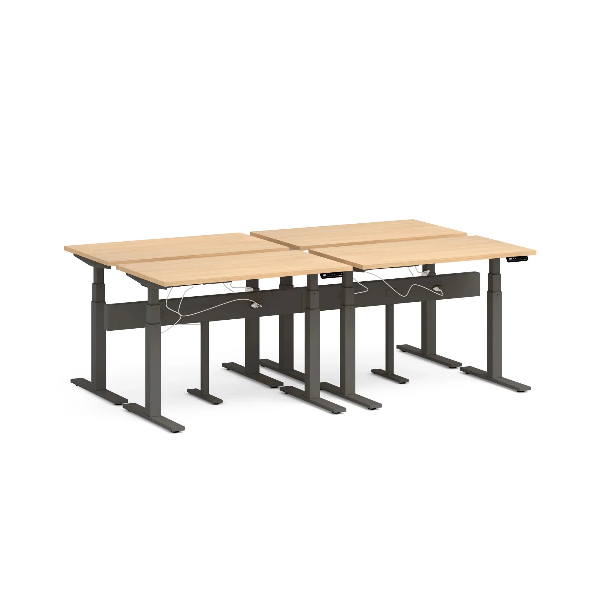 Series L 3S Desk for 4 + Boom Power Rail 22 Series L 3S Desk for 4 + Boom Power Rail