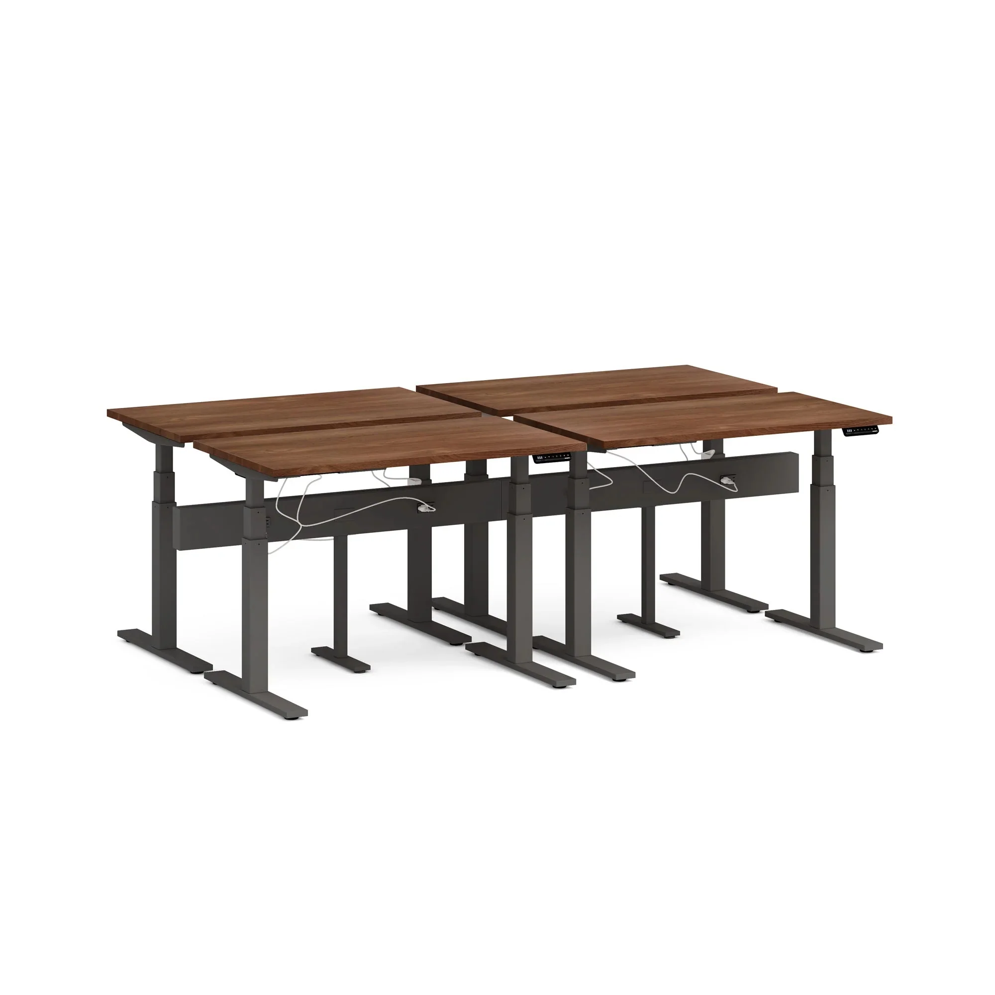 Series L 3S Desk for 4 + Boom Power Rail 27 Series L 3S Desk for 4 + Boom Power Rail