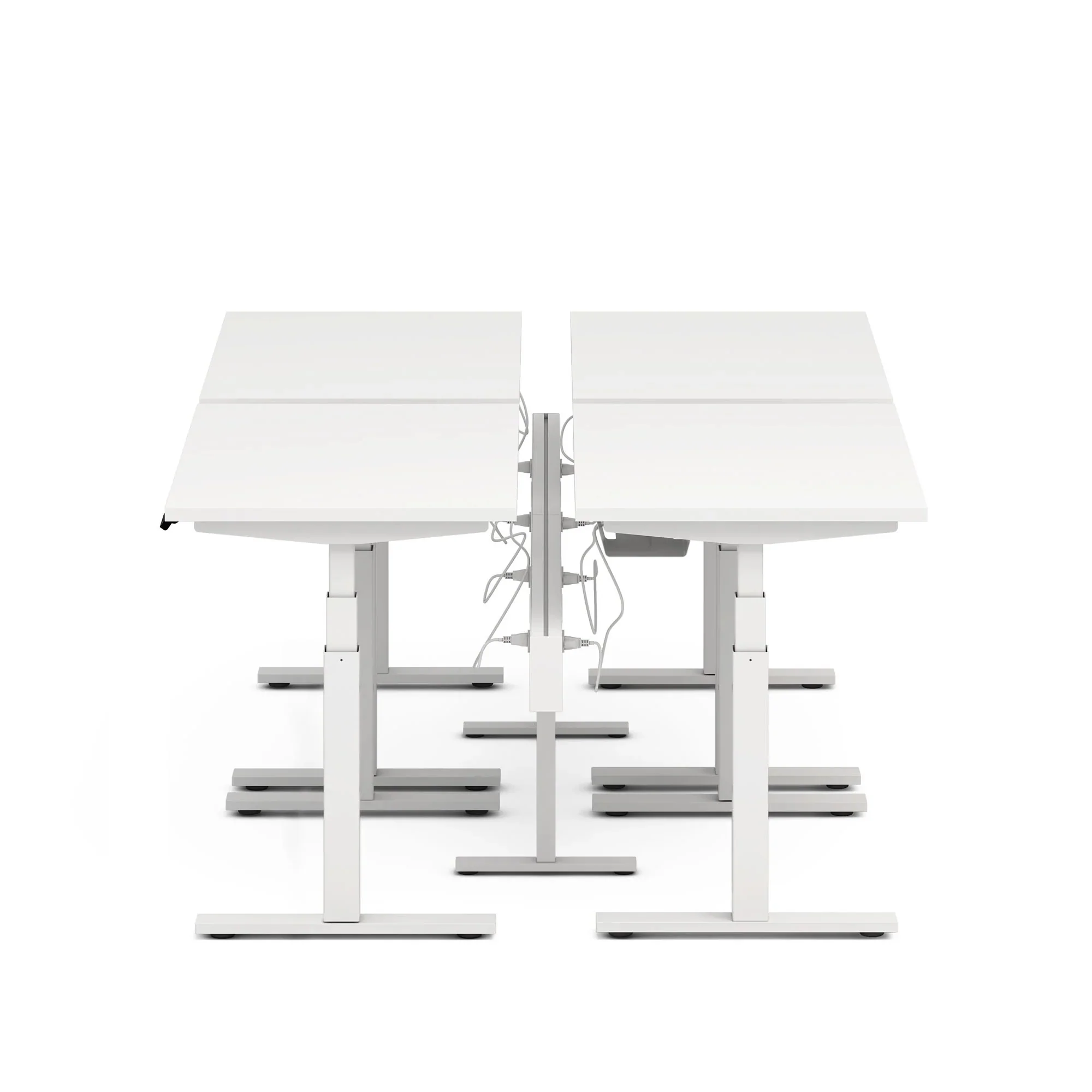 Series L 3S Desk for 4 + Boom Power Rail 3 Series L 3S Desk for 4 + Boom Power Rail