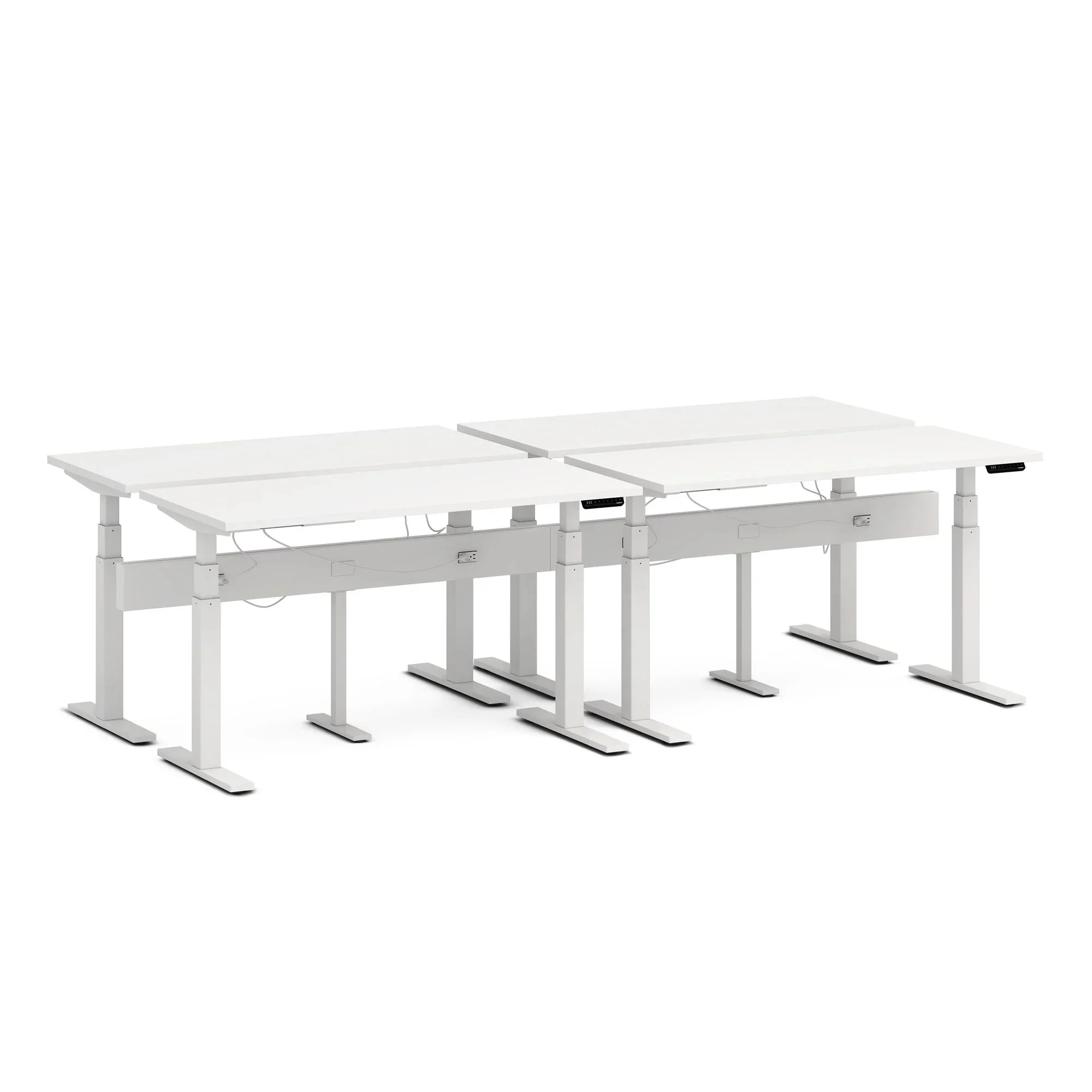 Series L 3S Desk for 4 + Boom Power Rail 32 Series L 3S Desk for 4 + Boom Power Rail