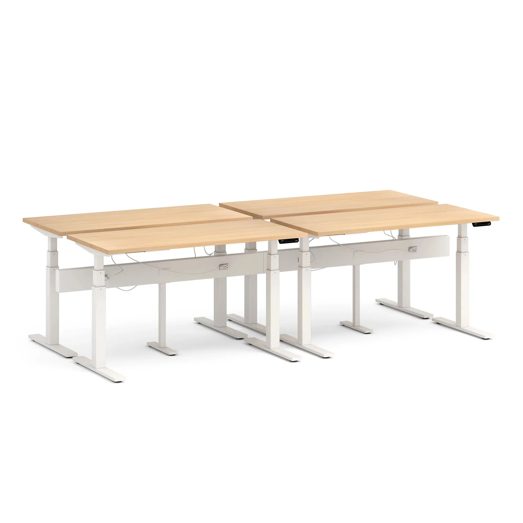 Series L 3S Desk for 4 + Boom Power Rail 37 Series L 3S Desk for 4 + Boom Power Rail
