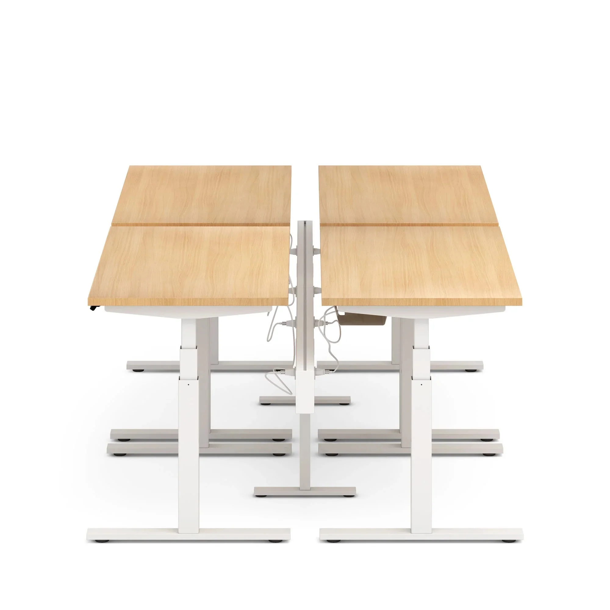 Series L 3S Desk for 4 + Boom Power Rail 38 Series L 3S Desk for 4 + Boom Power Rail