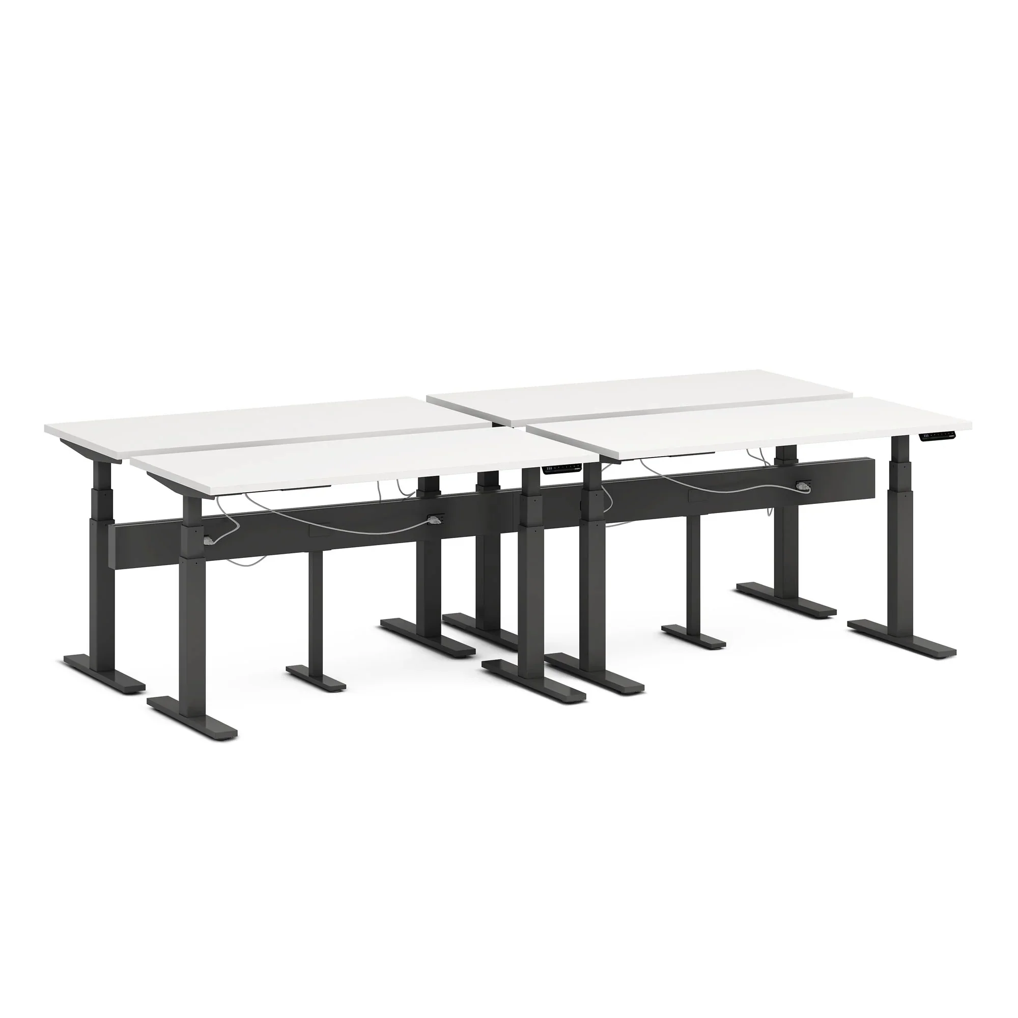 Series L 3S Desk for 4 + Boom Power Rail 47 Series L 3S Desk for 4 + Boom Power Rail