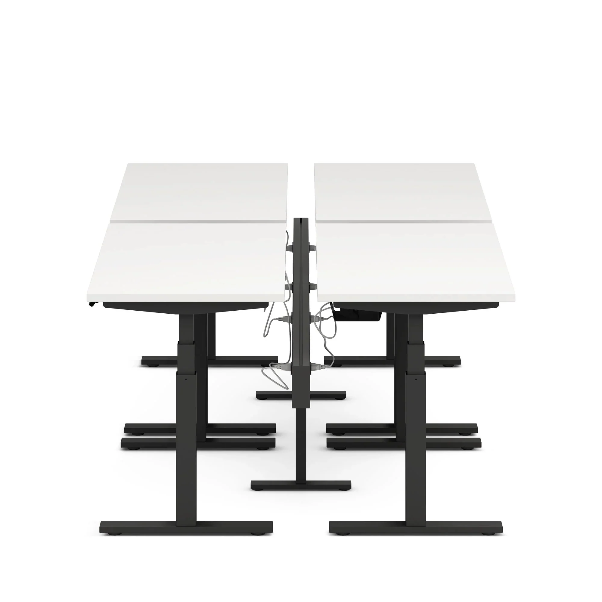 Series L 3S Desk for 4 + Boom Power Rail 48 Series L 3S Desk for 4 + Boom Power Rail