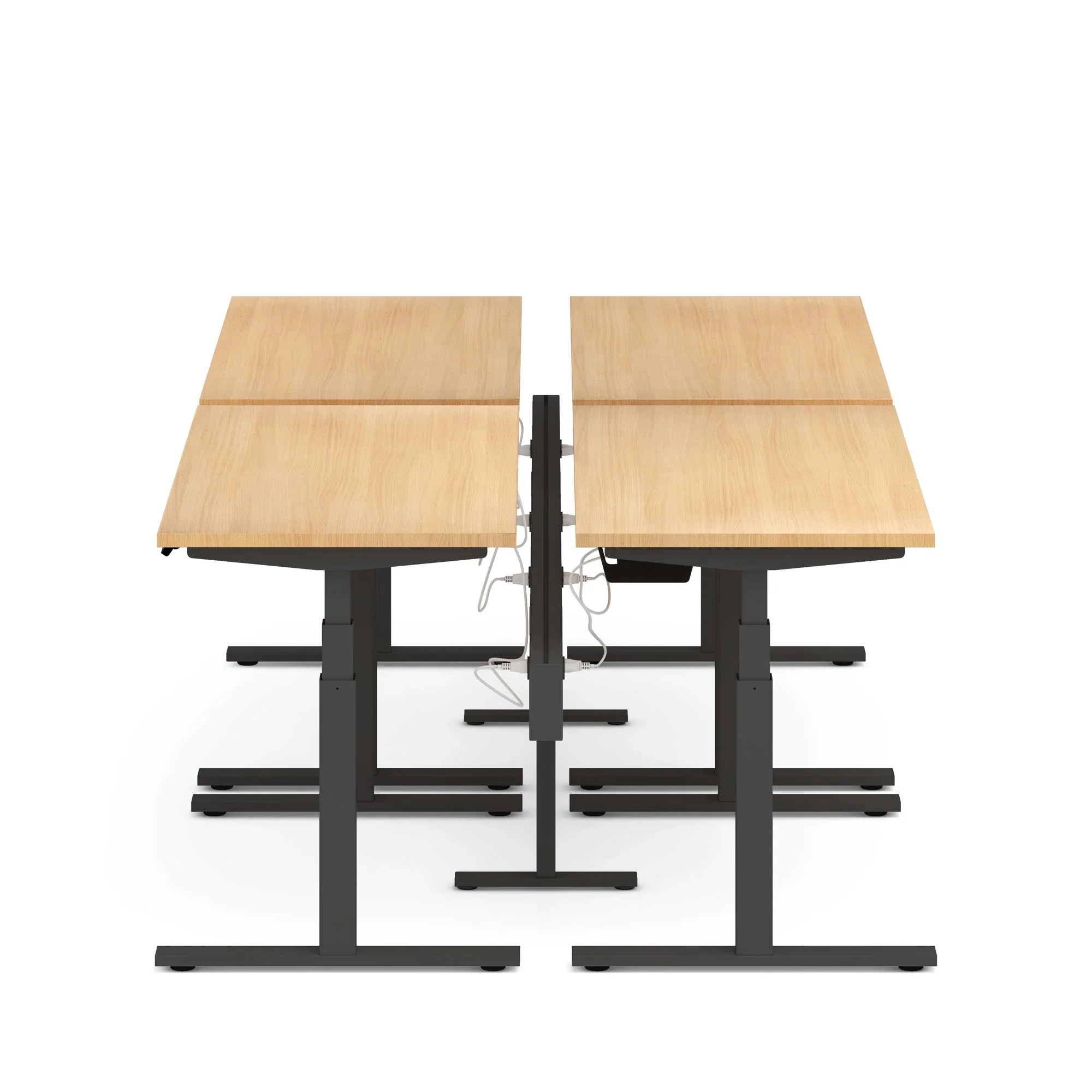 Series L 3S Desk for 4 + Boom Power Rail 53 Series L 3S Desk for 4 + Boom Power Rail
