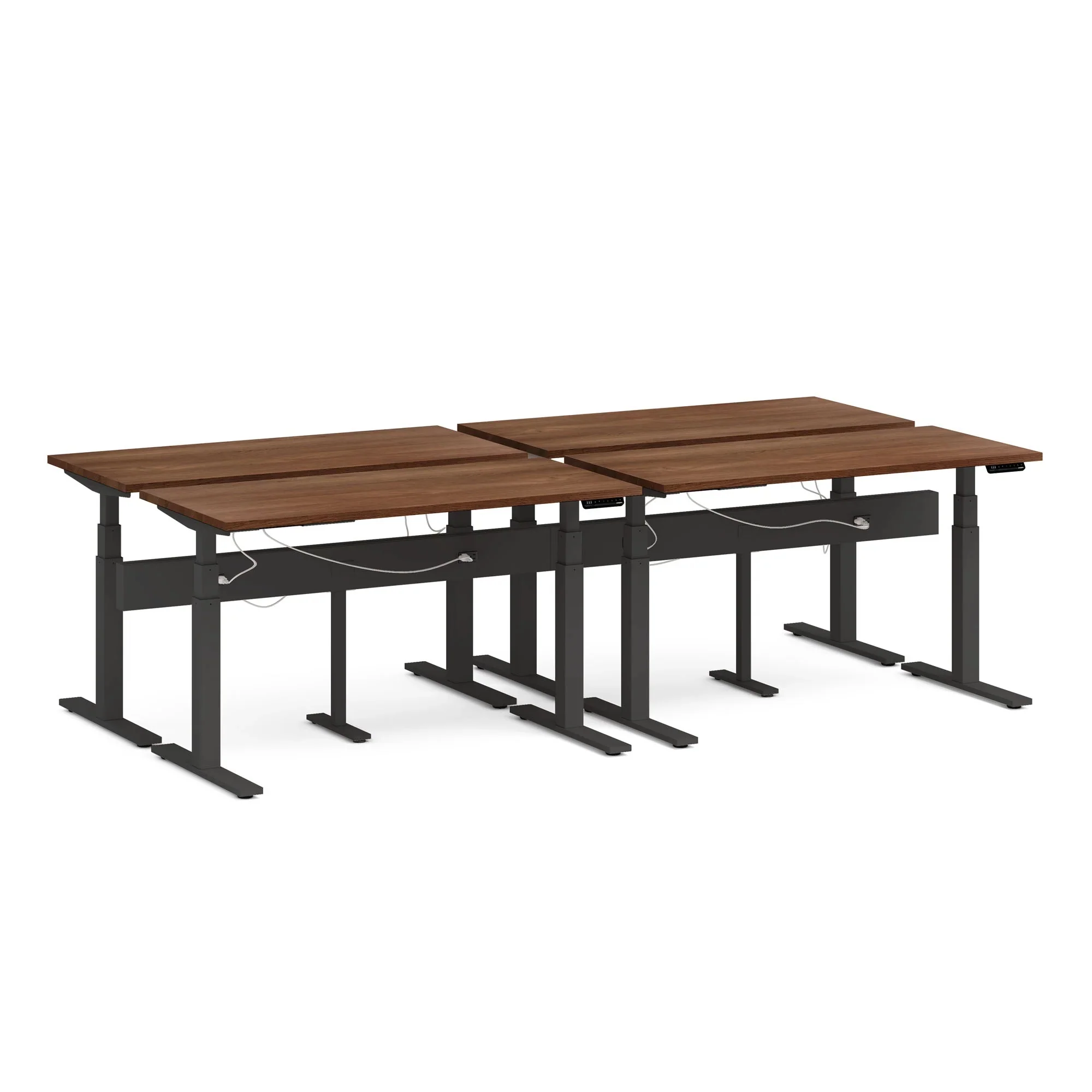 Series L 3S Desk for 4 + Boom Power Rail 57 Series L 3S Desk for 4 + Boom Power Rail