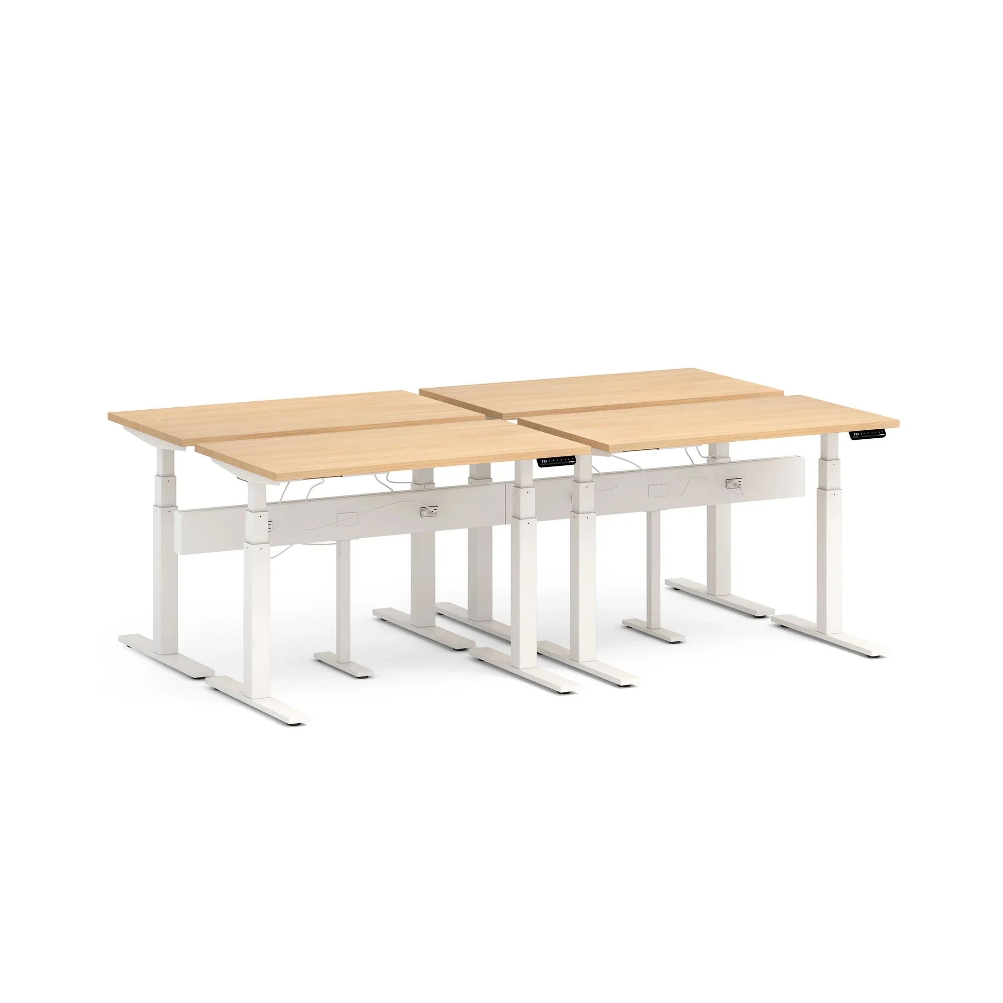 Series L 3S Desk for 4 + Boom Power Rail 7 Series L 3S Desk for 4 + Boom Power Rail