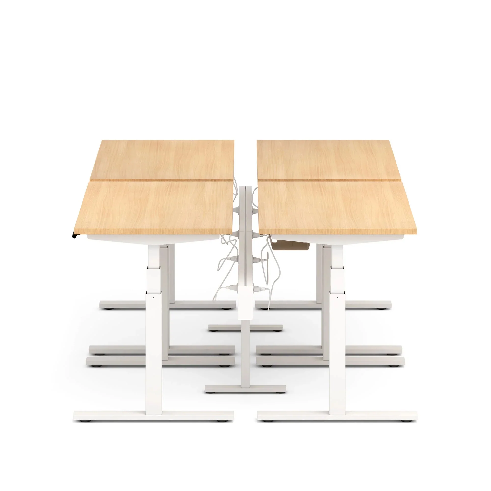 Series L 3S Desk for 4 + Boom Power Rail 8 Series L 3S Desk for 4 + Boom Power Rail