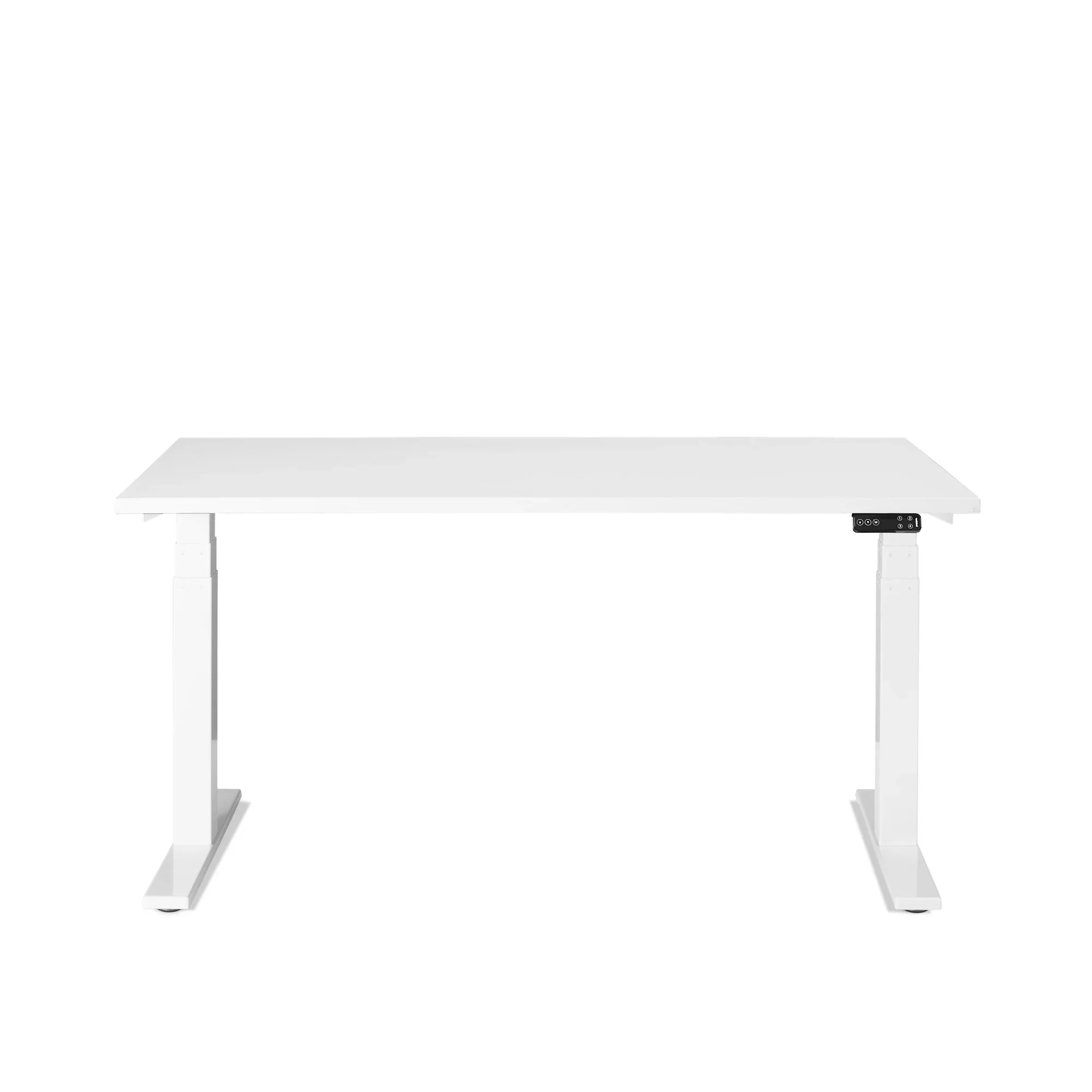 Series L 3S Desk for 2 + Boom Power Rail
