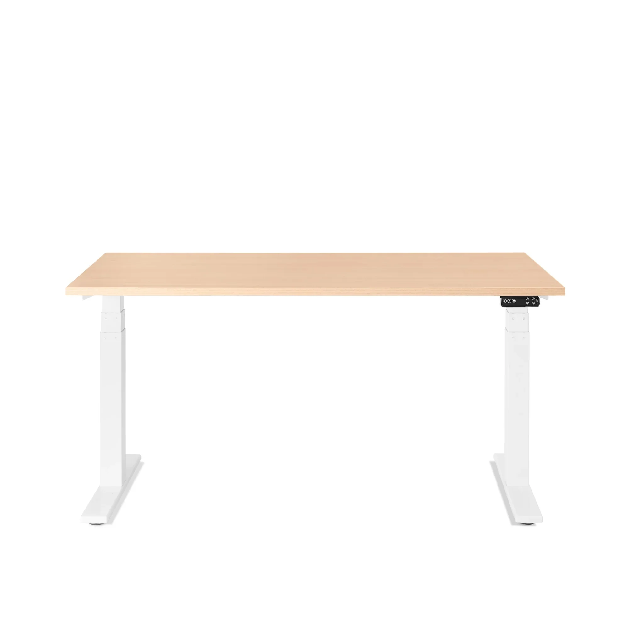 Series L 3S Desk for 2 + Boom Power Rail