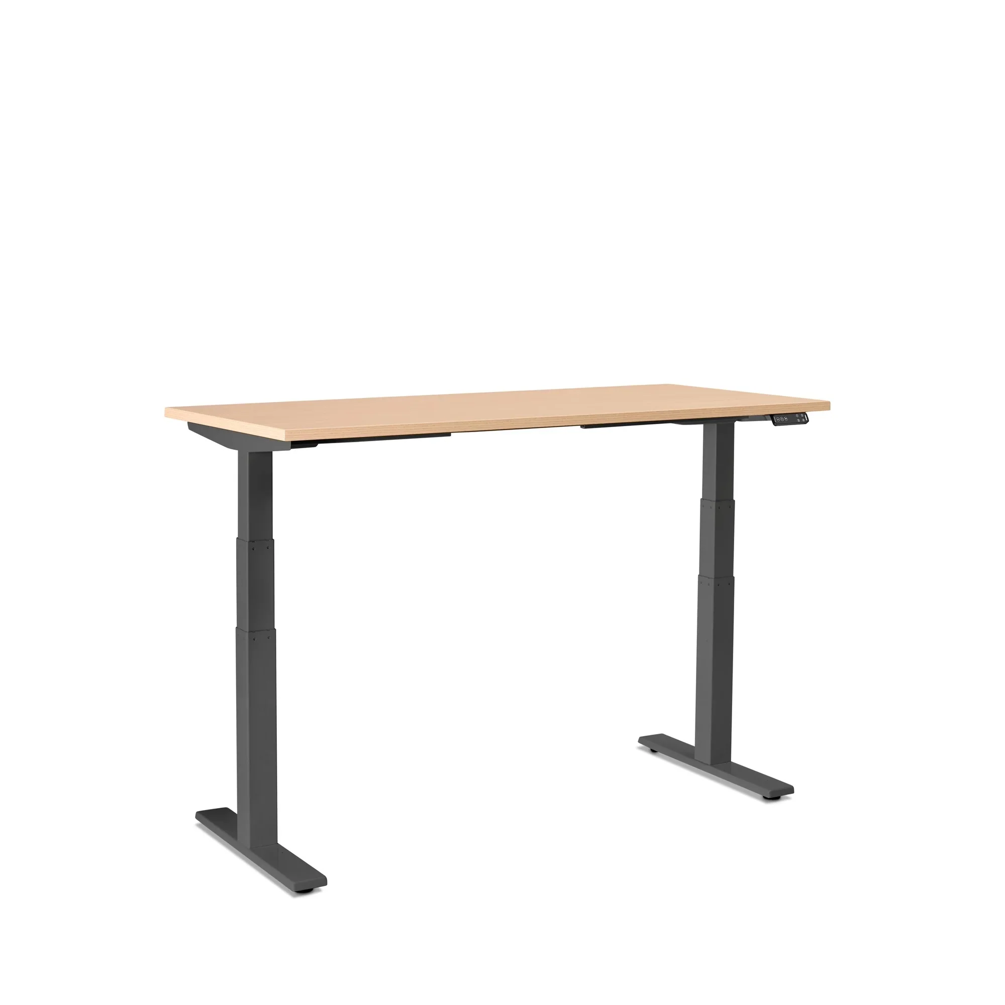 Series L 3S Desk for 2 + Boom Power Rail