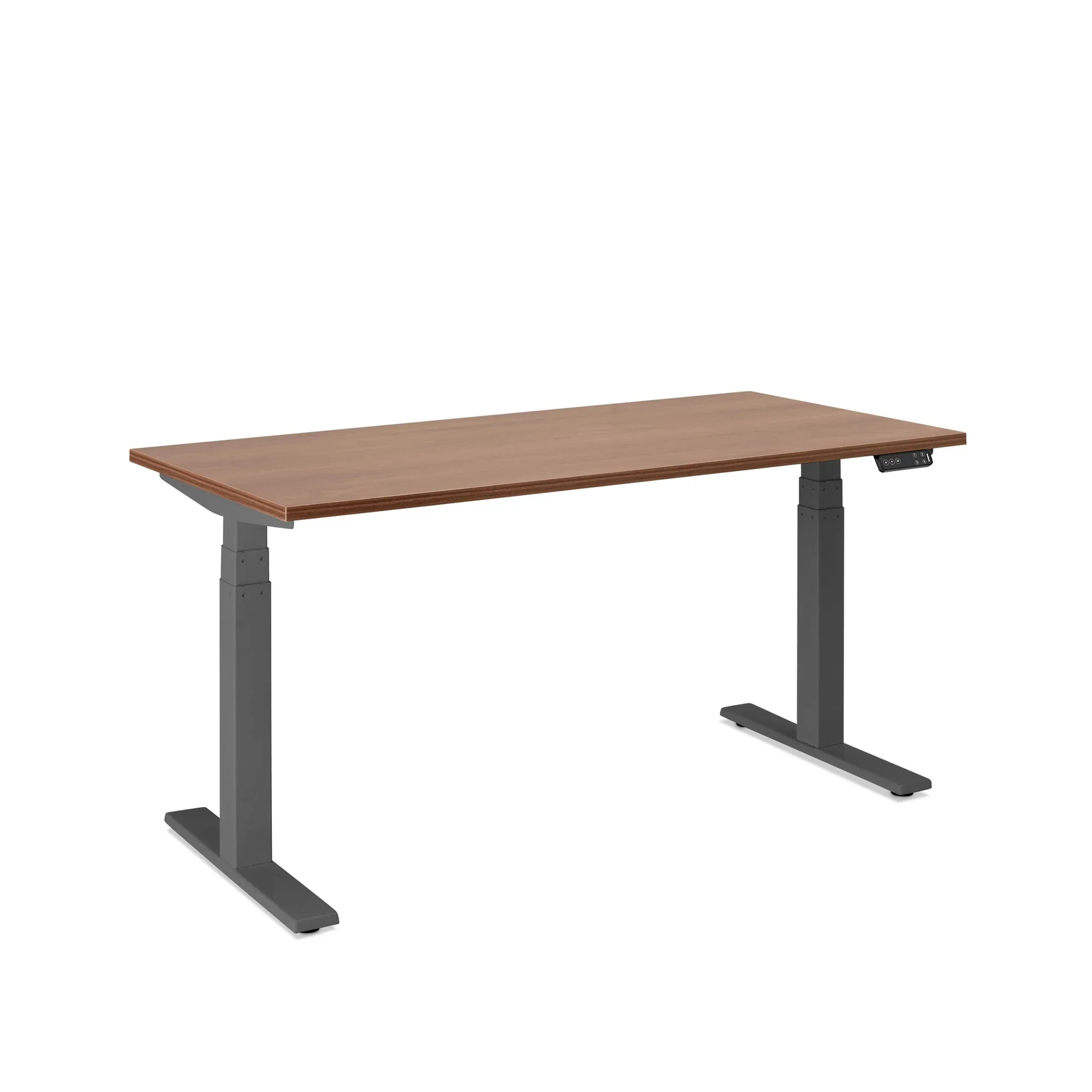 Series L 3S Desk for 2 + Boom Power Rail