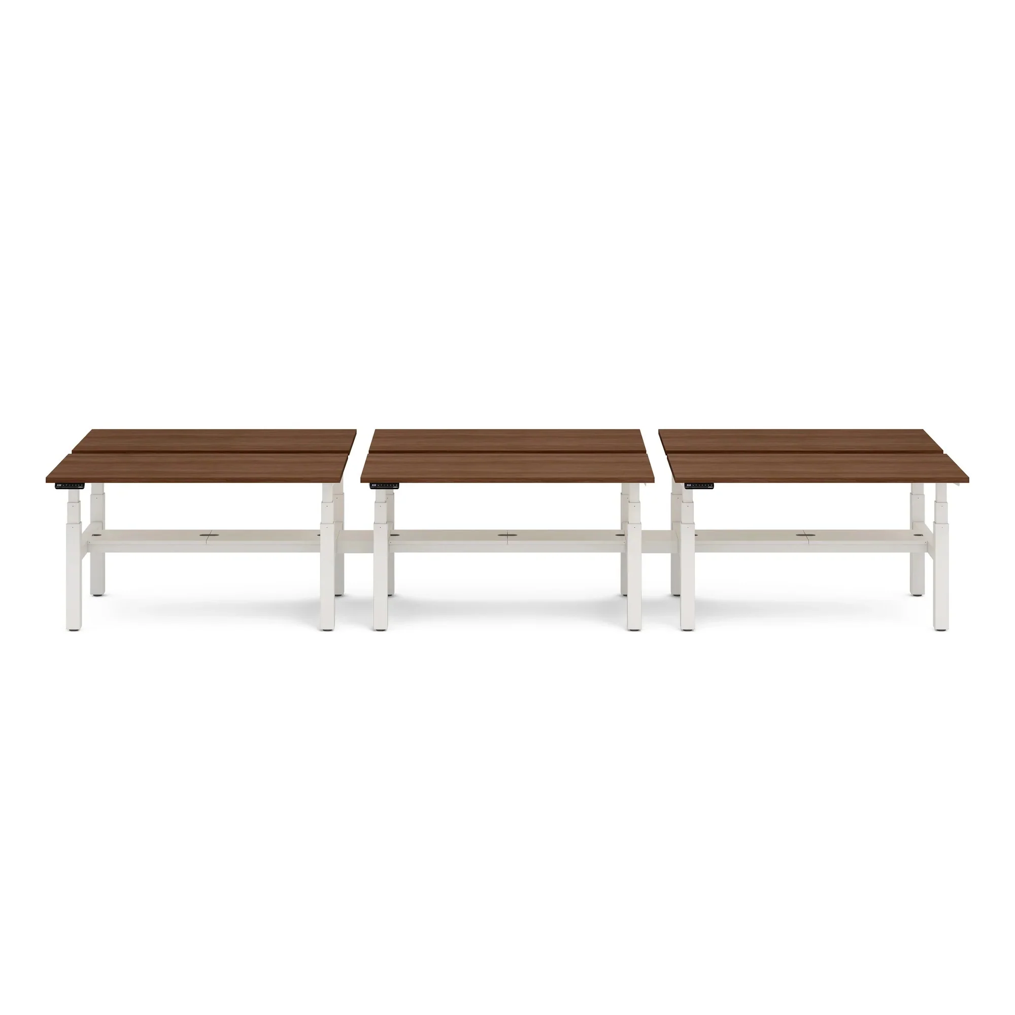 Series L 3S Adjustable Height Double Desk for 6 17 Series L 3S Adjustable Height Double Desk for 6
