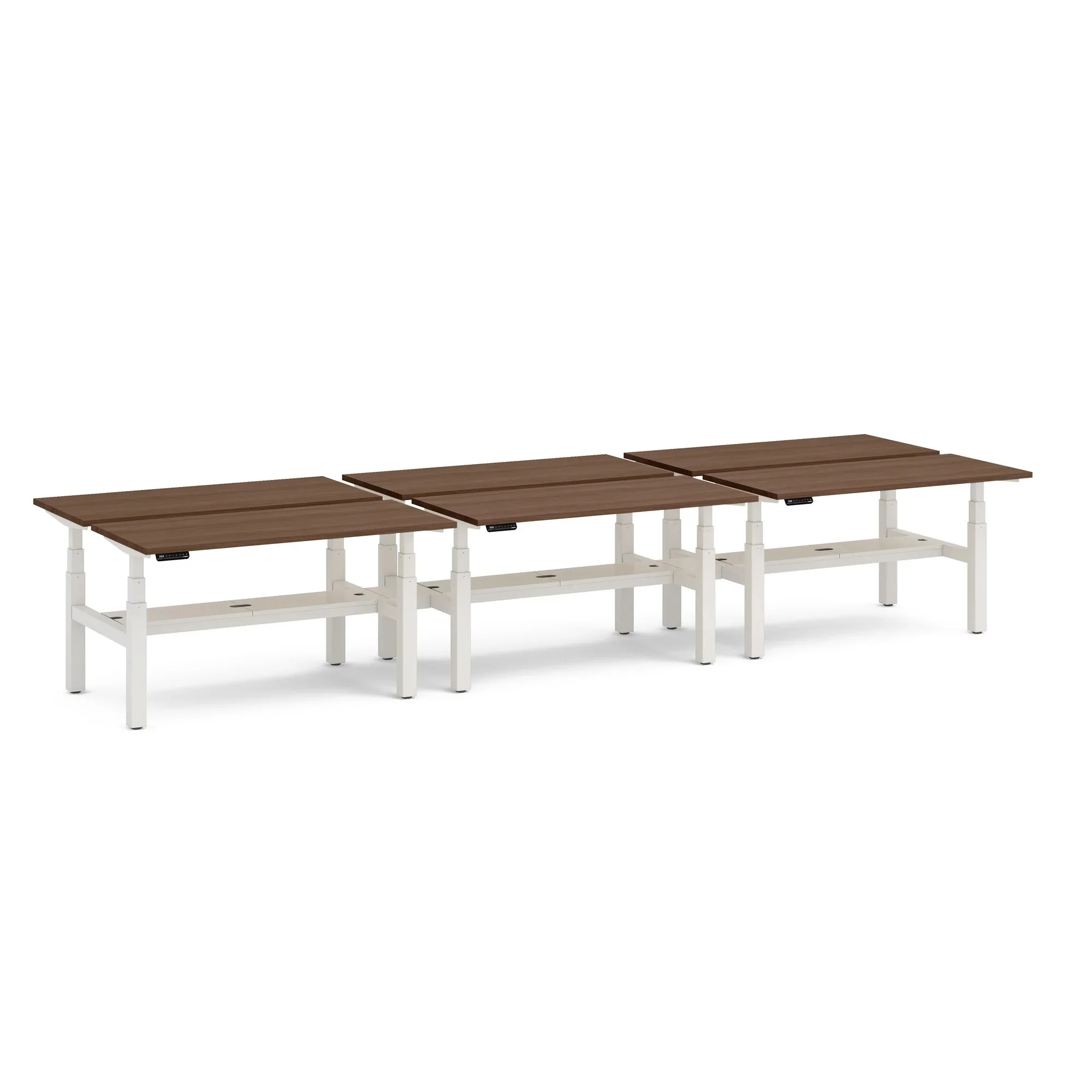 Series L 3S Adjustable Height Double Desk for 6 18 Series L 3S Adjustable Height Double Desk for 6