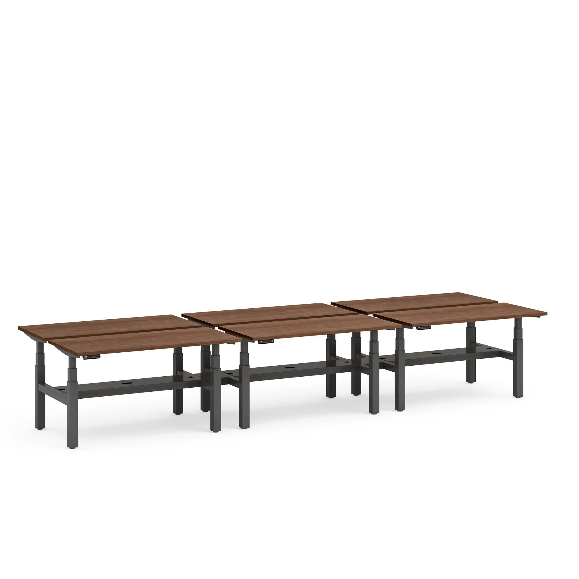 Series L 3S Adjustable Height Double Desk for 6 21 Series L 3S Adjustable Height Double Desk for 6